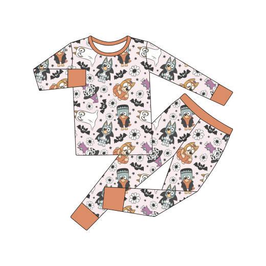 A Blue Halloween (Two Piece PJs) PRE-ORDER-pyjamas-Elie’s Bows