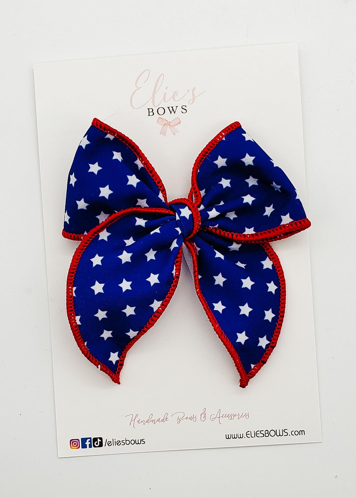 America - Charlotte Bow - 4"-Charlotte-Elie’s Bows