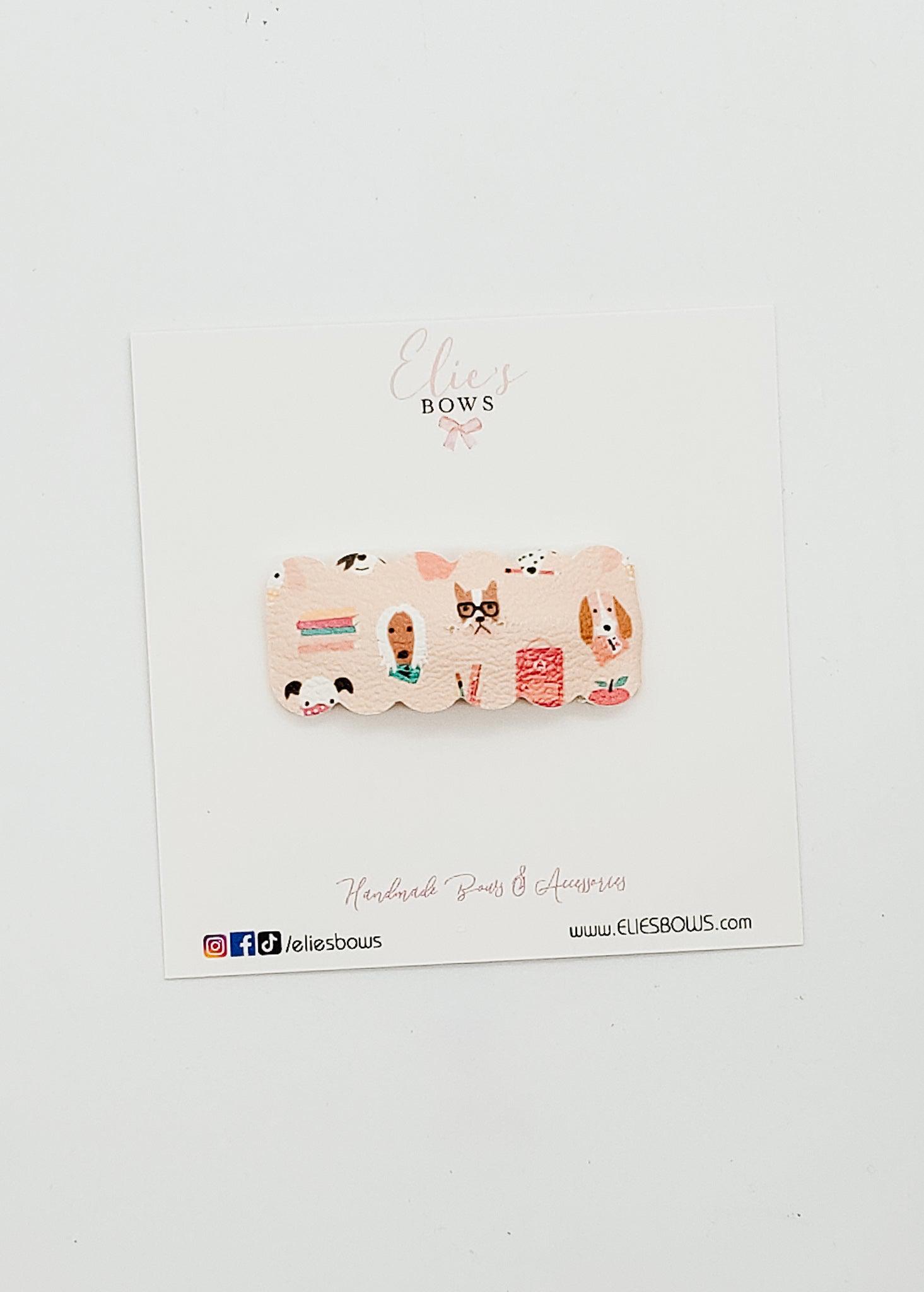 Back-to-School pets - Snap Clips - 2"-Snap Clips-Elie’s Bows