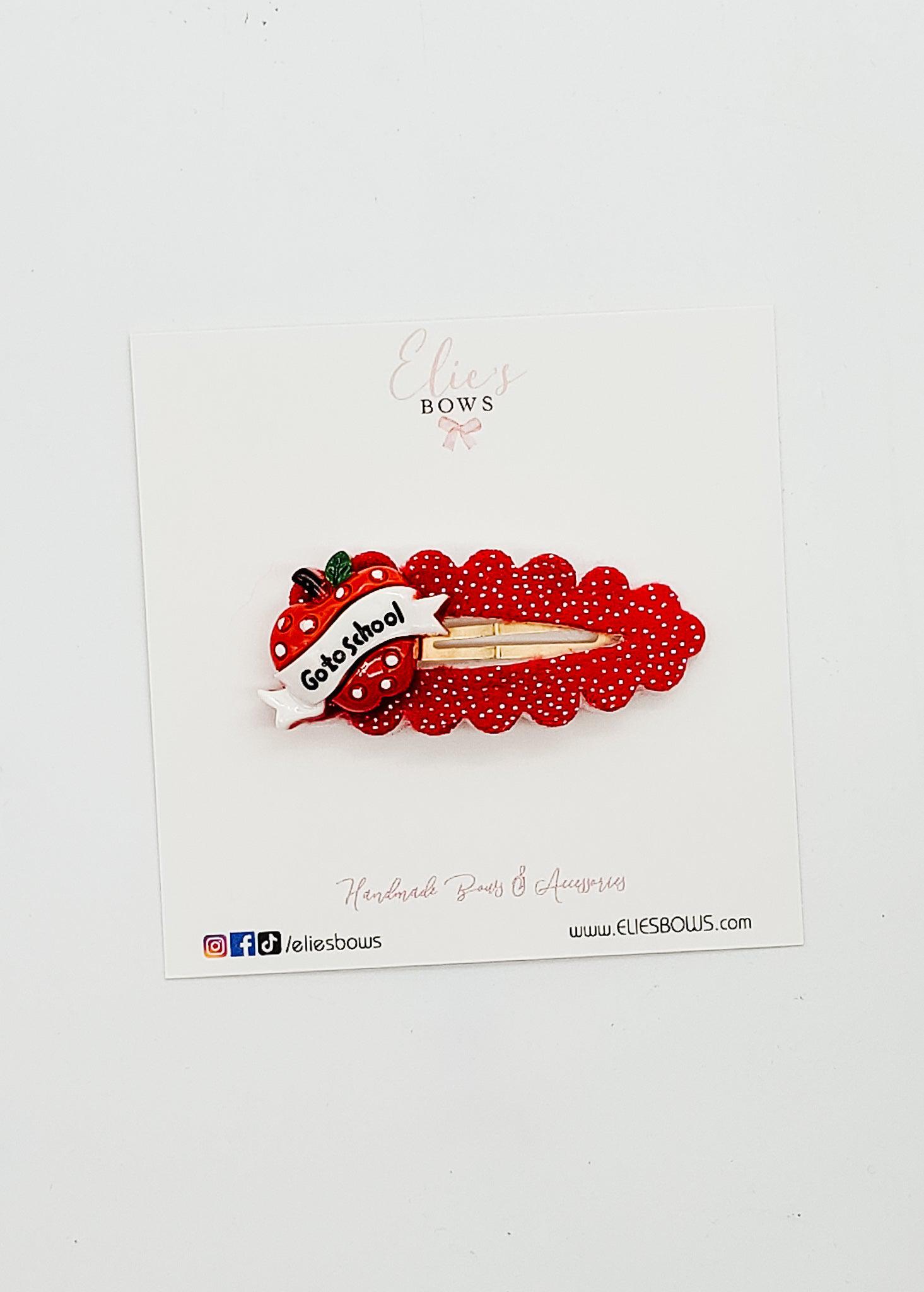 Back-to-School - Snap Clips - 2.5"-Snap Clips-Elie’s Bows