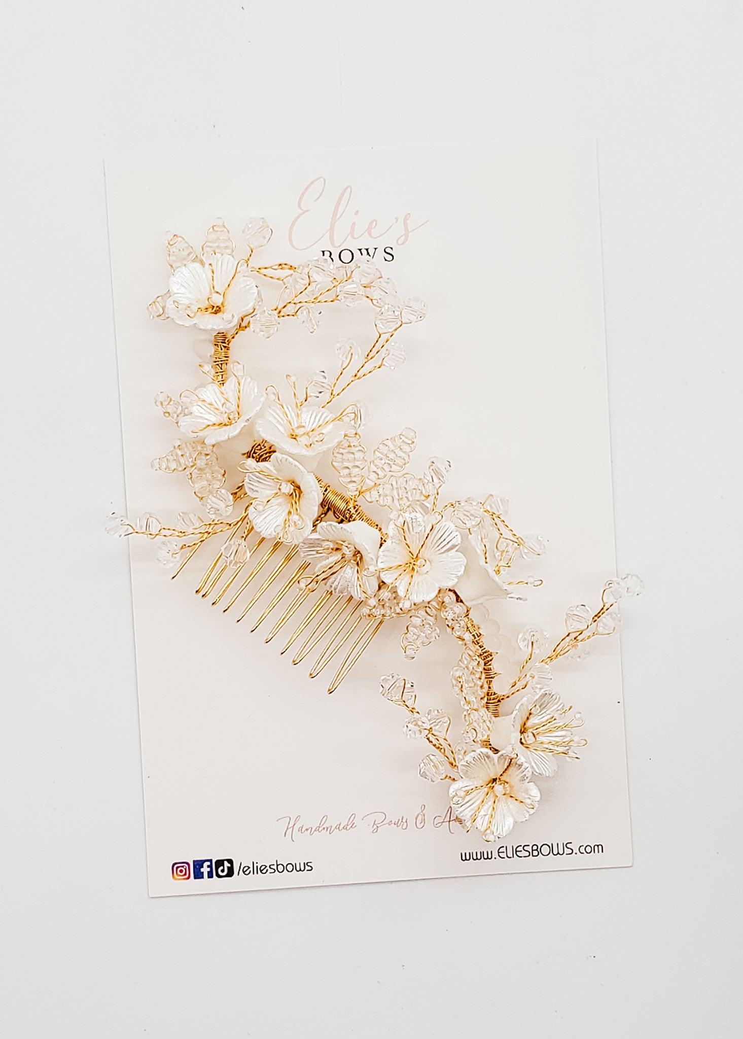 Beautiful Up-do Bridal Accessory - 6"-Bows-Elie’s Bows