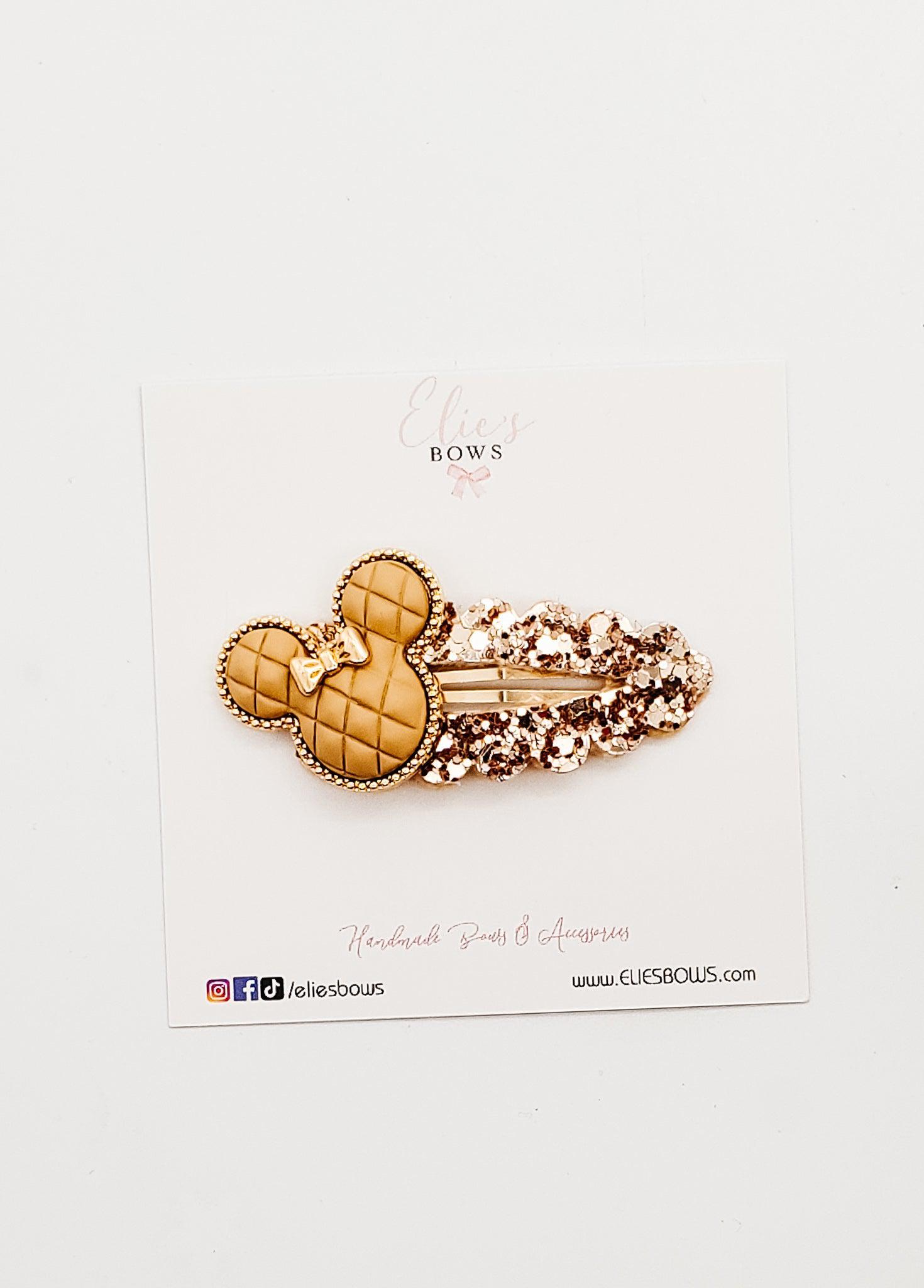 Beige Chic - Snap Clips - 2.5"-Snap Clips-Elie’s Bows