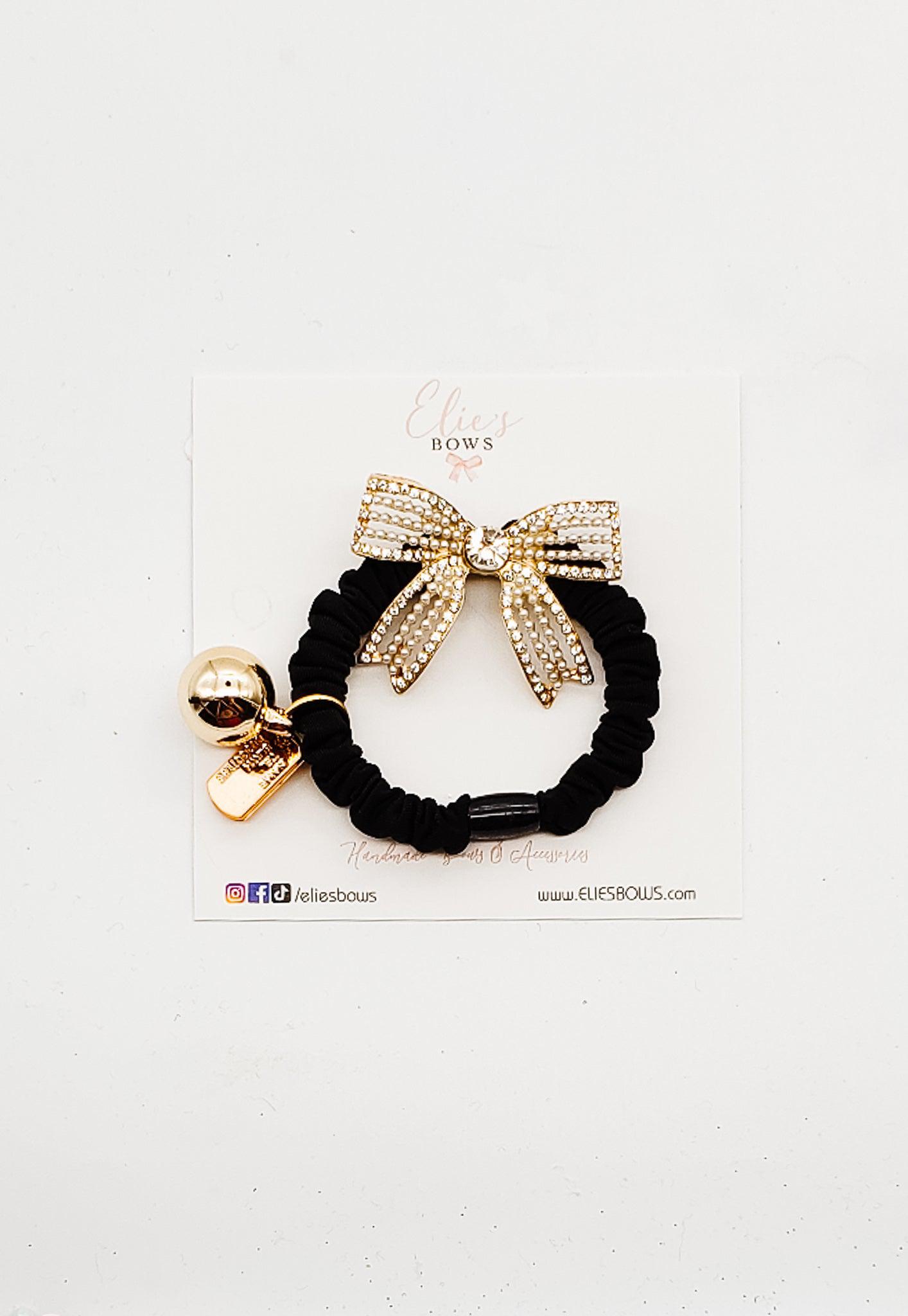 Black Scrunchie - Elastic-Scrunchie-Elie’s Bows
