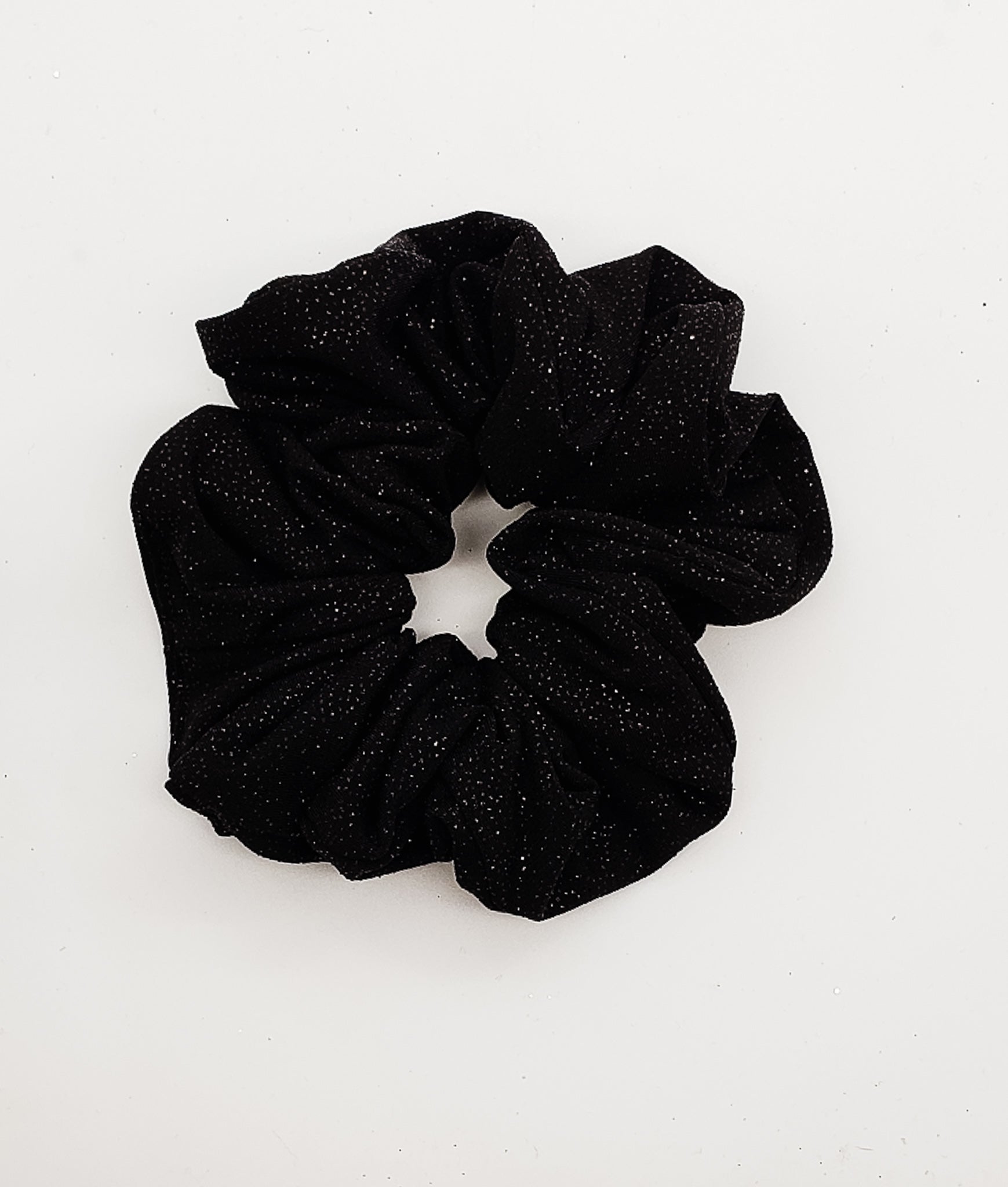 Black Shimmer - XL Scrunchie-Scrunchie-Elie’s Bows