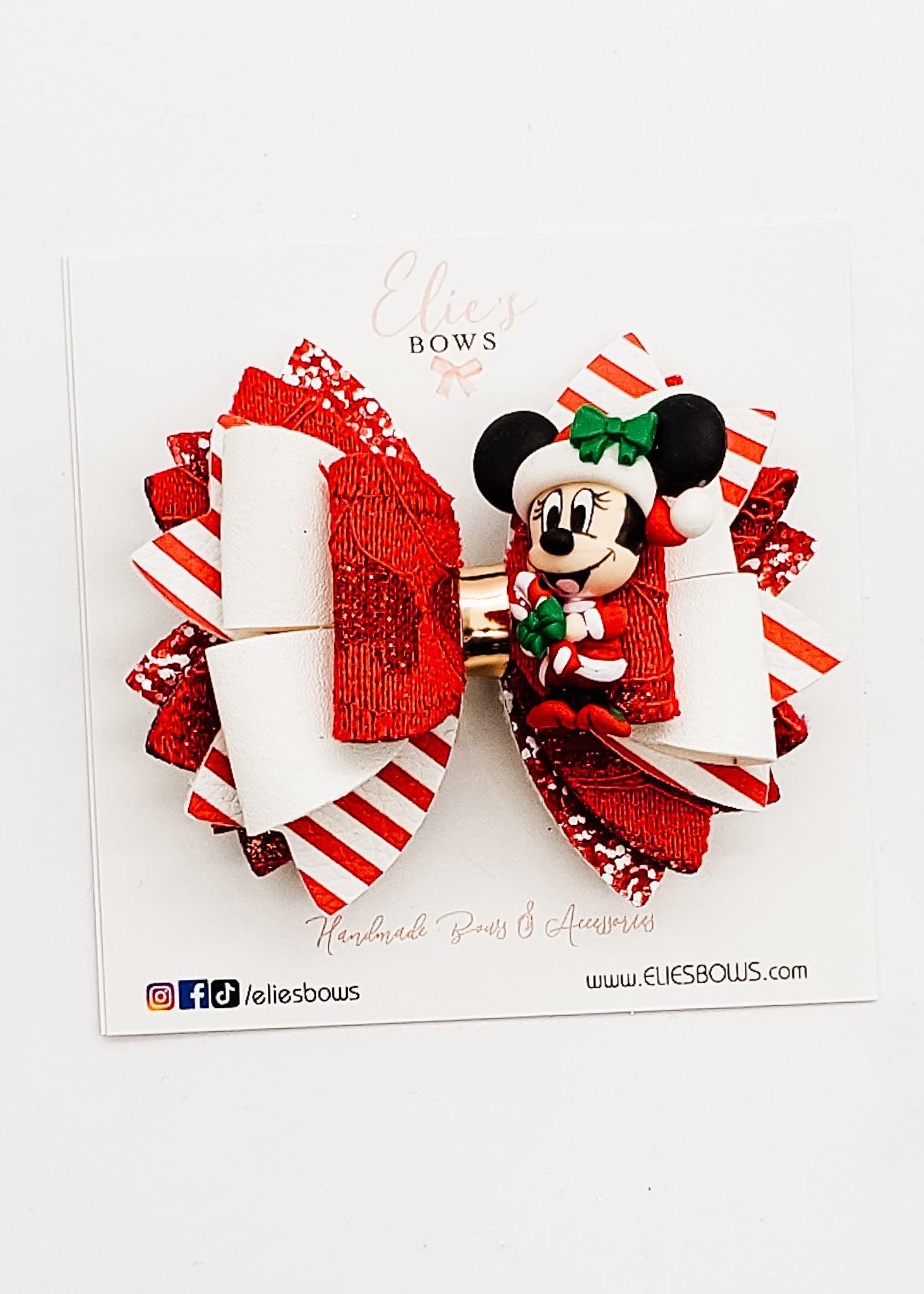 Candy Cane M. - 3.5"-Bows-Elie’s Bows