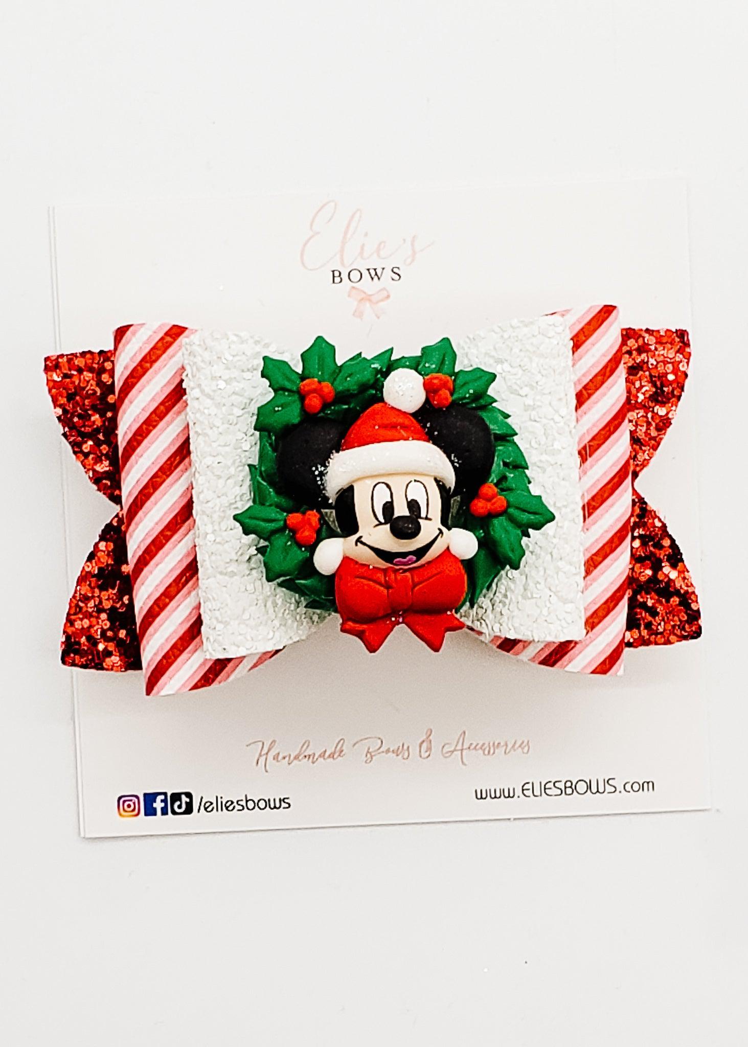 Candy Cane Wreath - 3.5"-Bows-Elie’s Bows