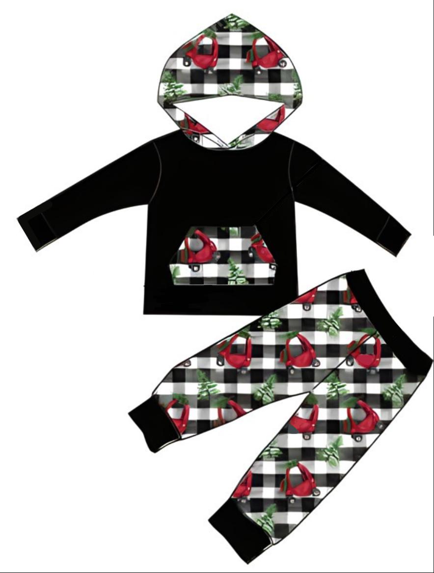 Cars & Trees - Two Piece Hoodie-Apparel-Elie’s Bows