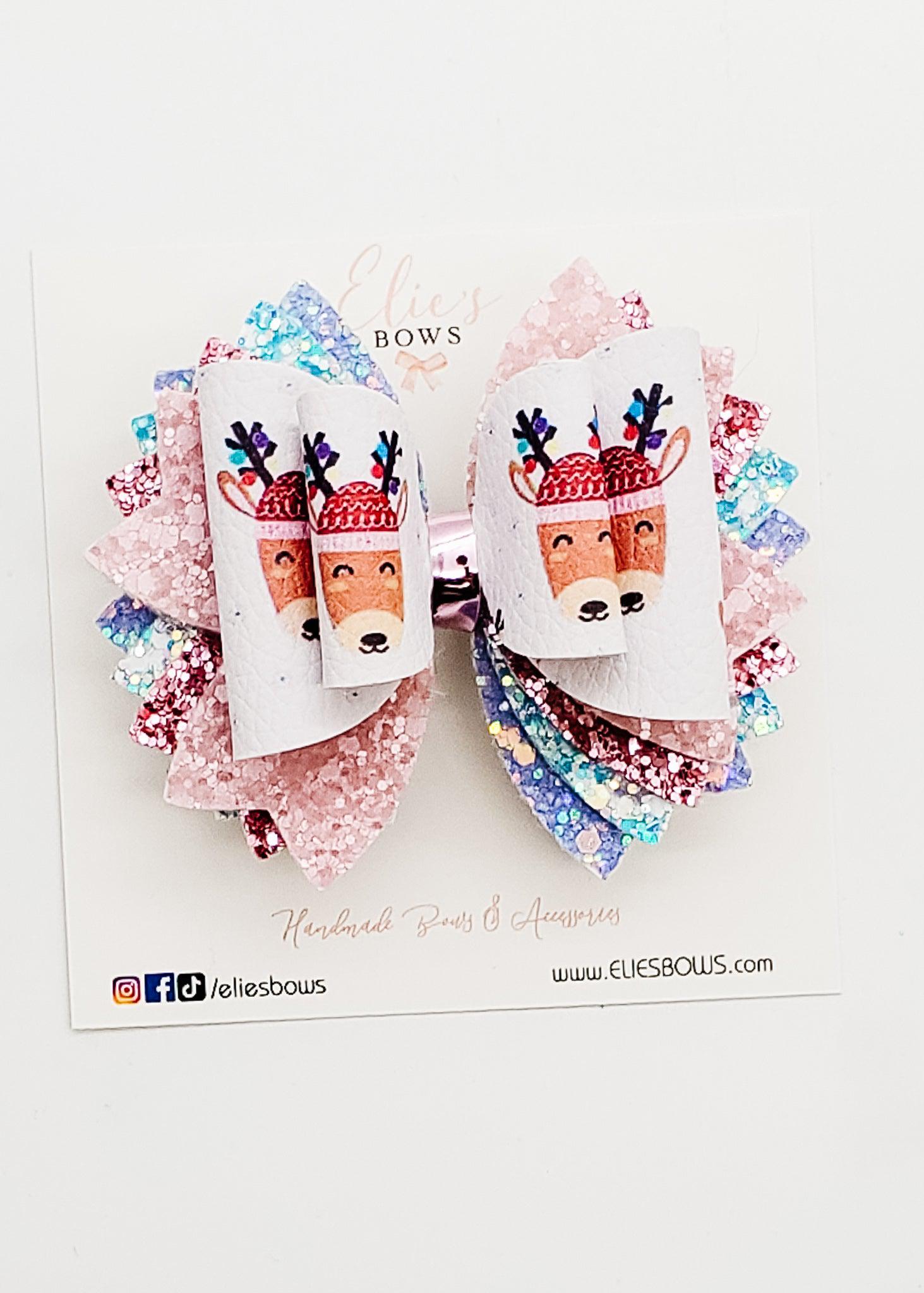 Cozy Reindeer - 3.5"-Bows-Elie’s Bows