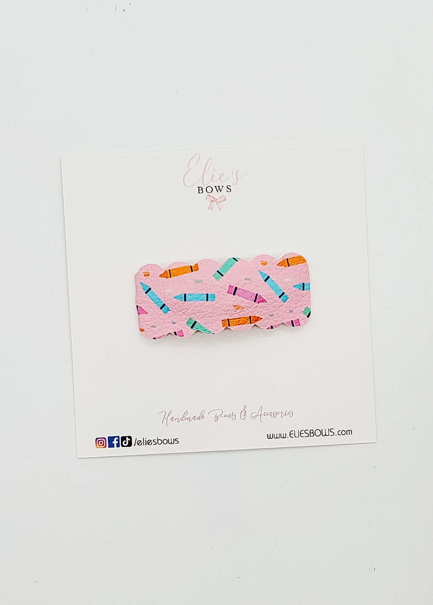 Crayons - Snap Clips - 2"-Snap Clips-Elie’s Bows