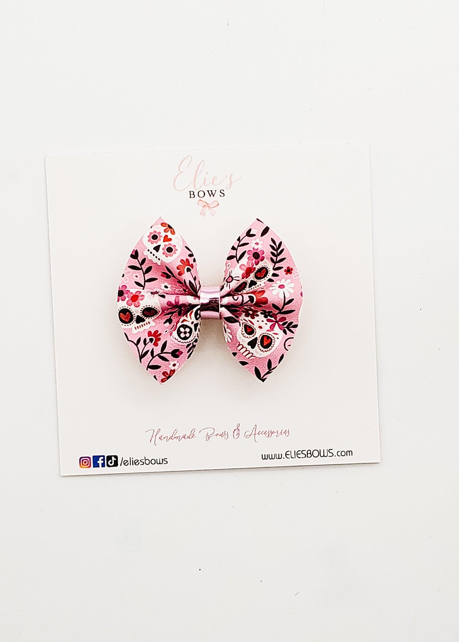 Day of the Dead - Pixie Bow - 2"-Bows-Elie’s Bows