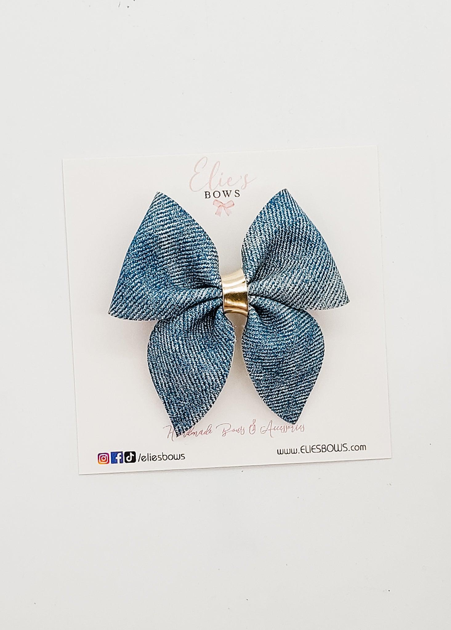 Denim - 2.5"-Bows-Elie’s Bows