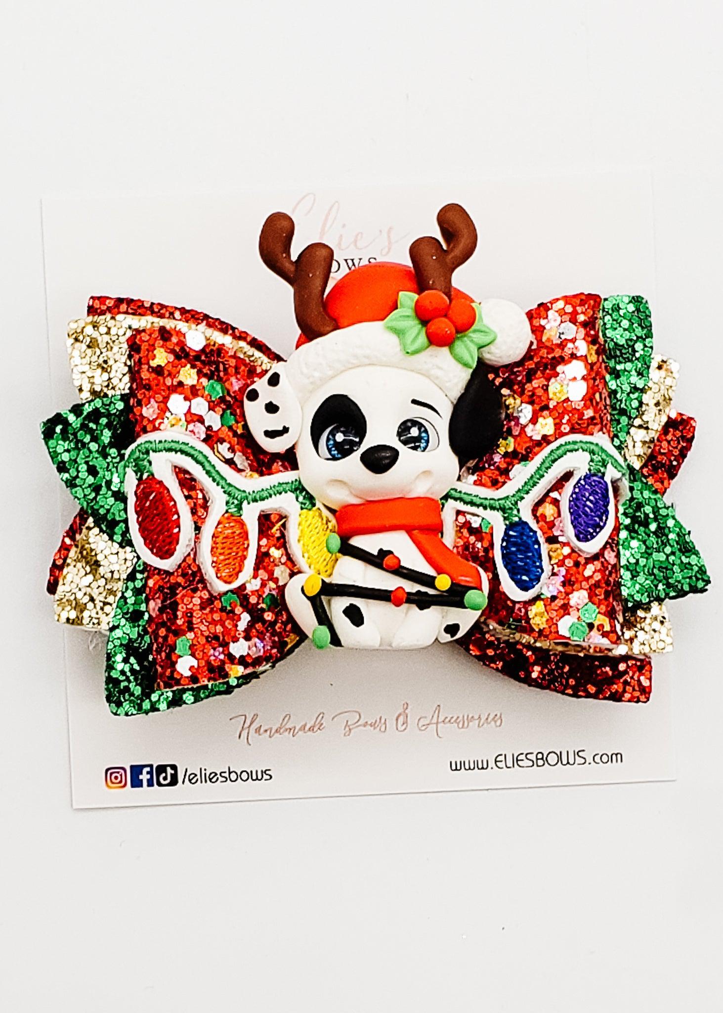 Doggy Christmas - 3.5"-Bows-Elie’s Bows