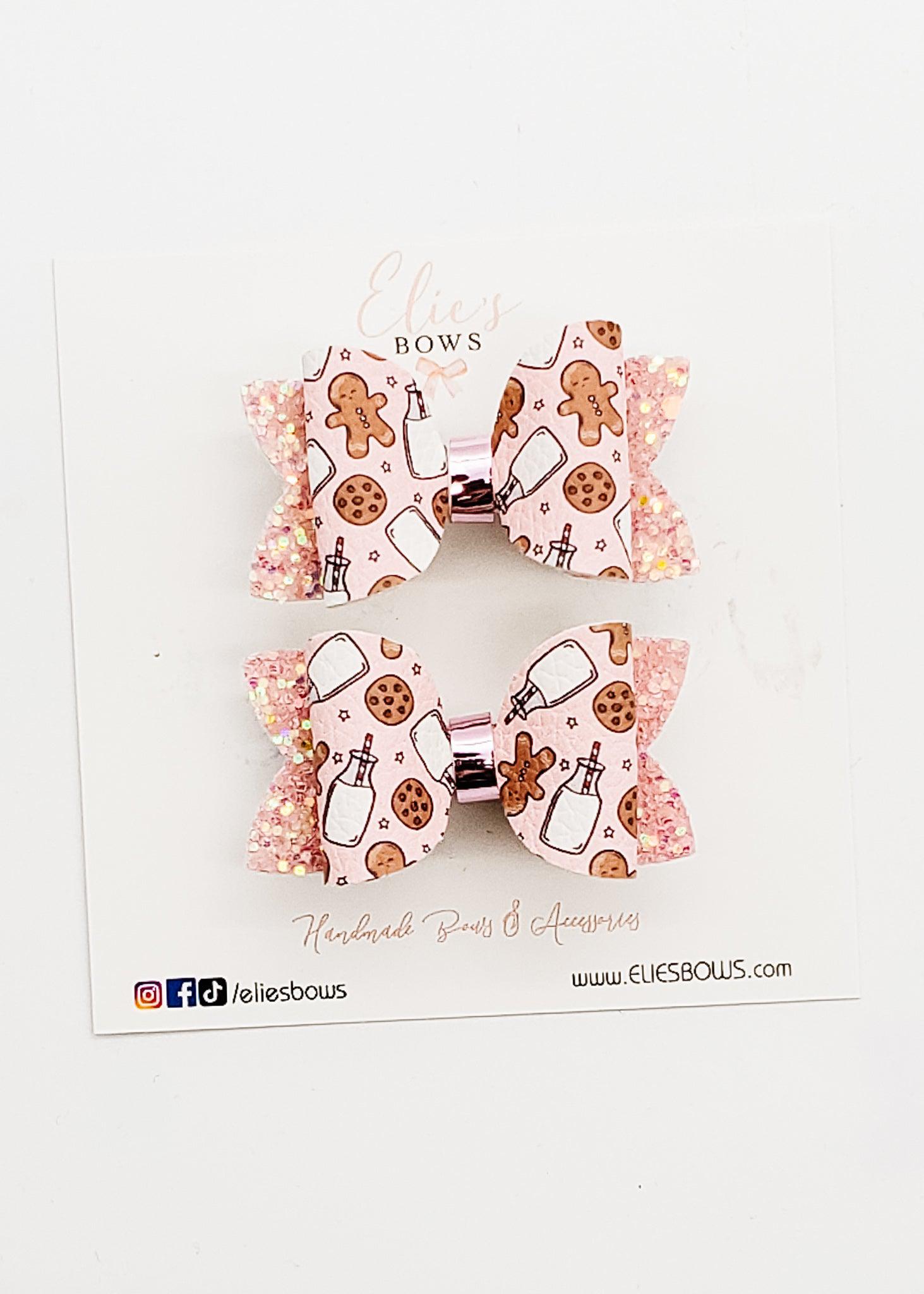 Gingerbread - Pigtails - 2"-Pigtails-Elie’s Bows