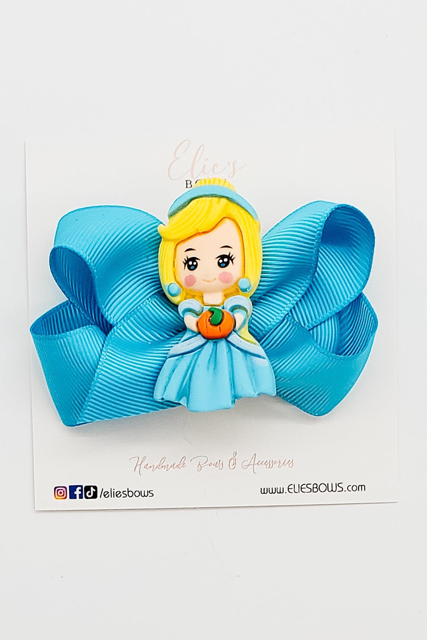 Glass Shoe - Ribbon Bow -3"-Bows-Elie’s Bows