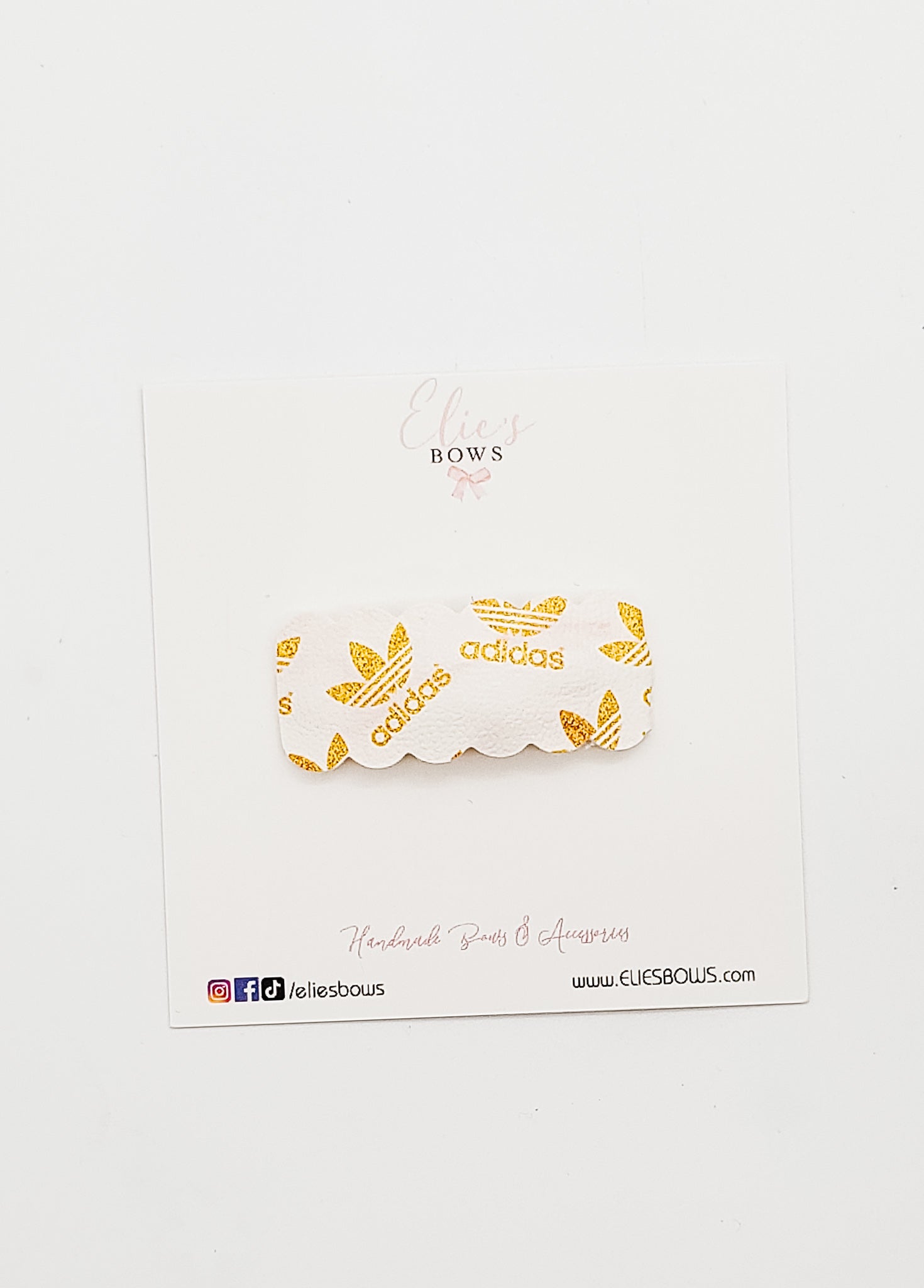 Gold Sporty Girl - Snap Clips - 2"-Snap Clips-Elie’s Bows