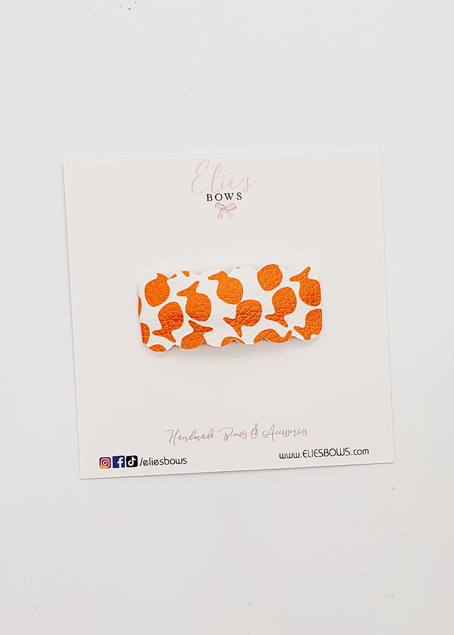 Goldy Fishy Crackers - Snap Clips - 2"-Snap Clips-Elie’s Bows