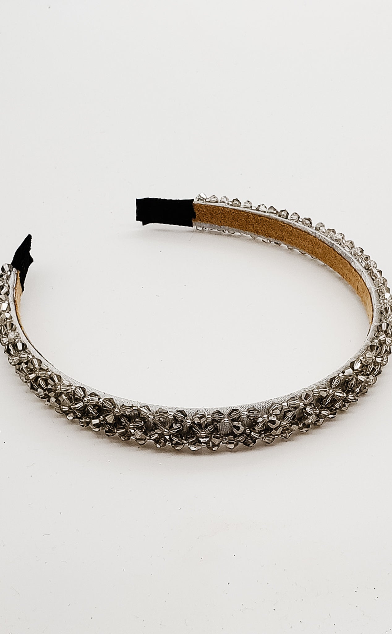 Grey Crystal - Hard Headband-Headband-Elie’s Bows