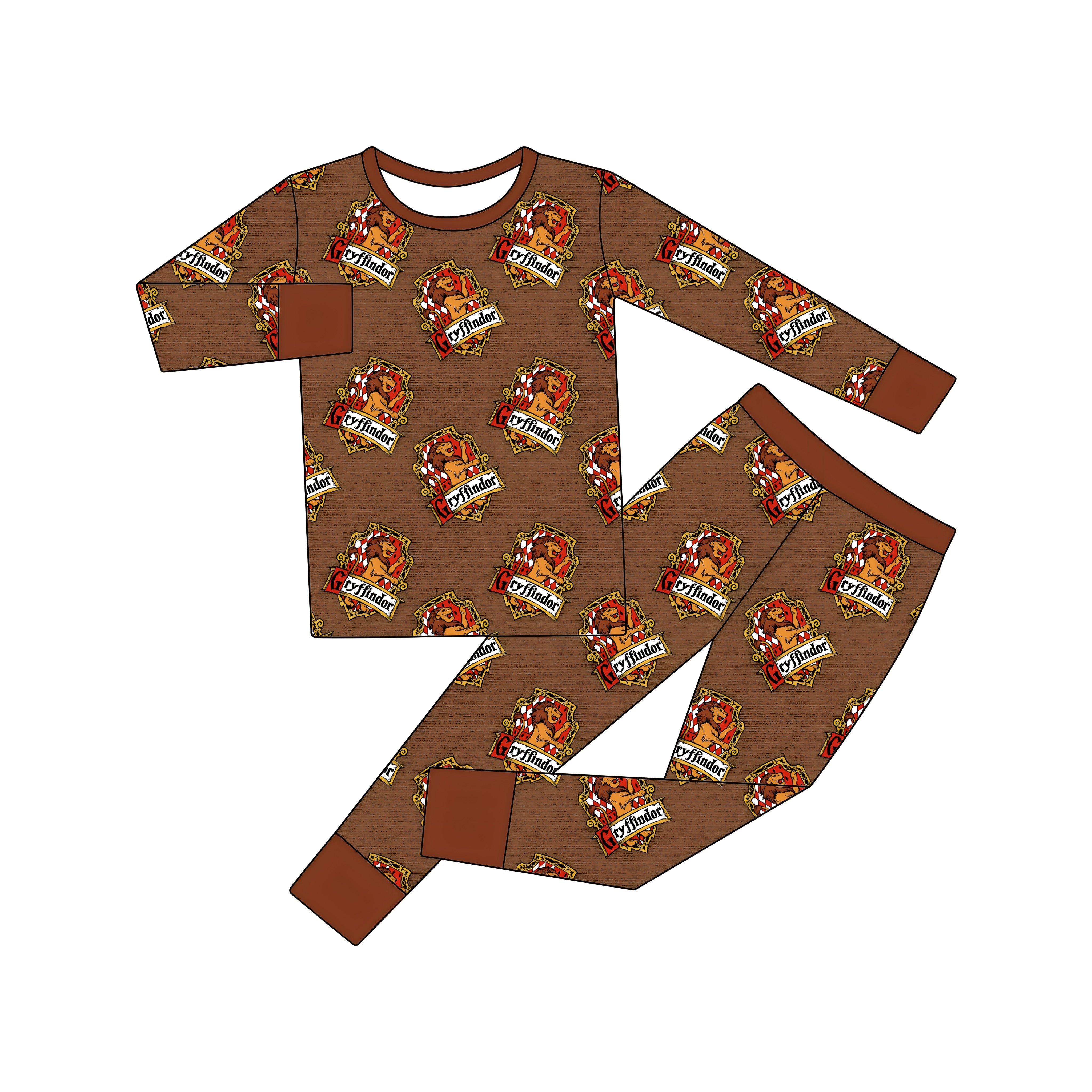Griffindor (Two Piece PJs) PRE-ORDER-pyjamas-Elie’s Bows