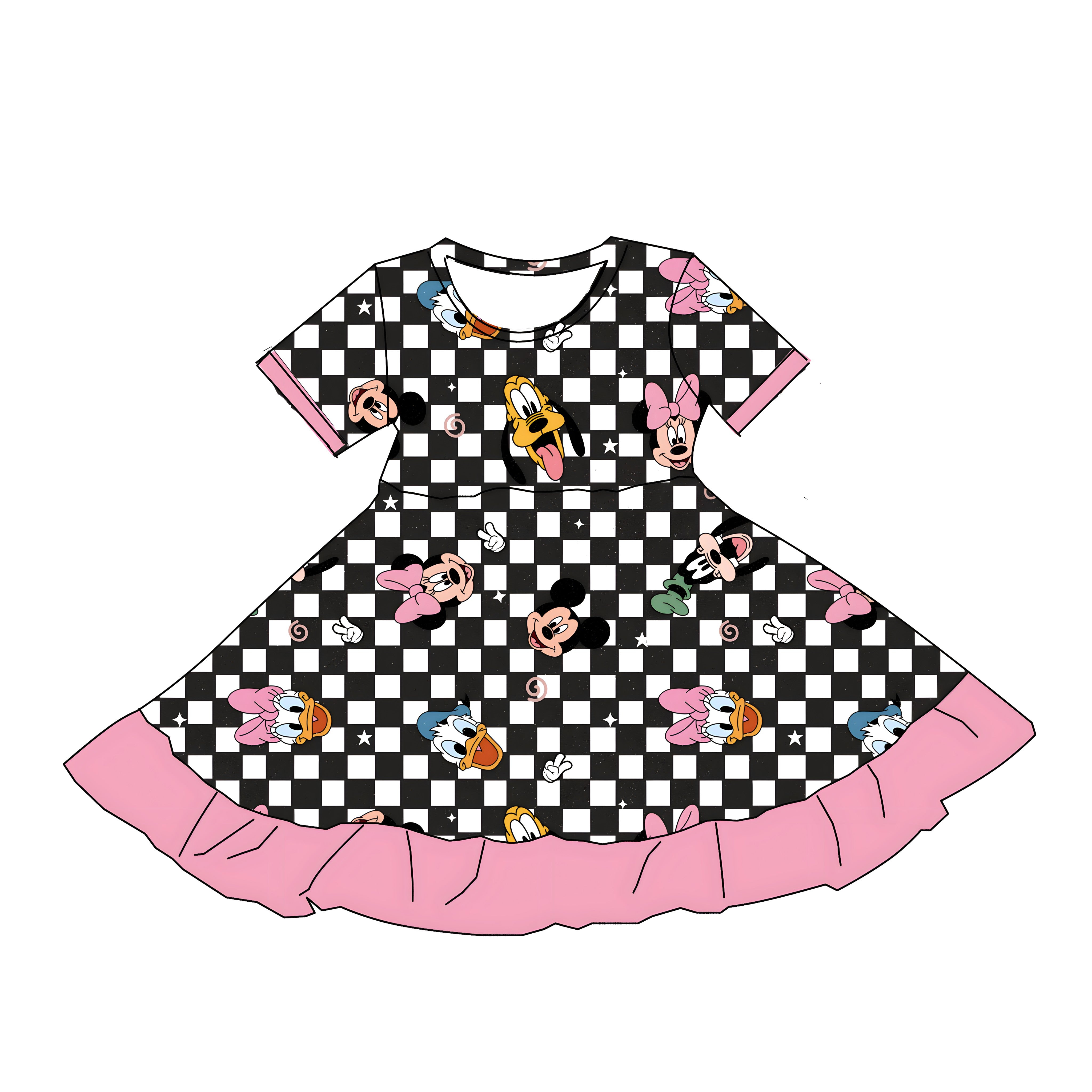 Happy Family (Short Sleeve Dress) PRE-ORDER-Dresses-Elie’s Bows