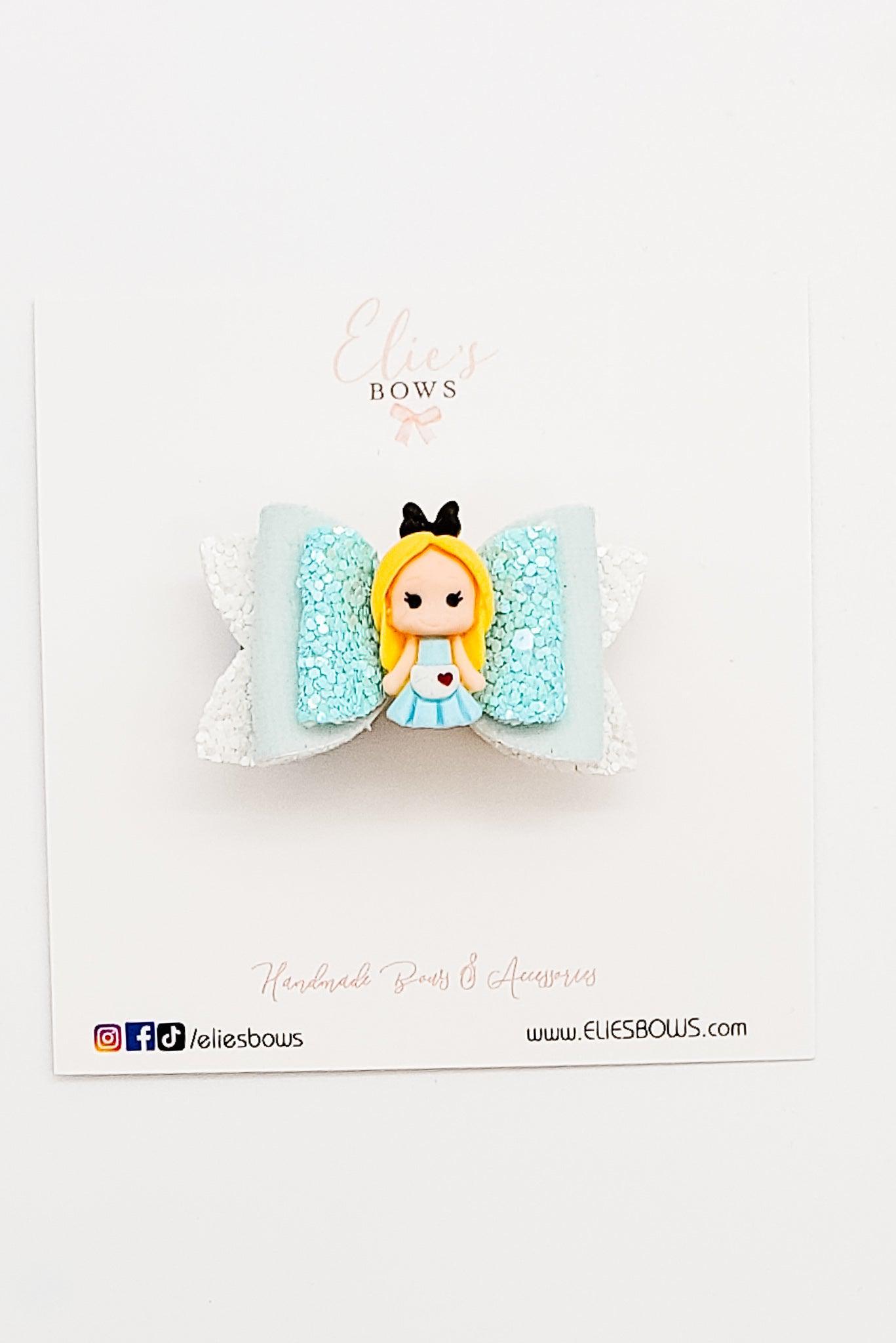 Hearts Princess - Mini Bow - 2"-Bows-Elie’s Bows
