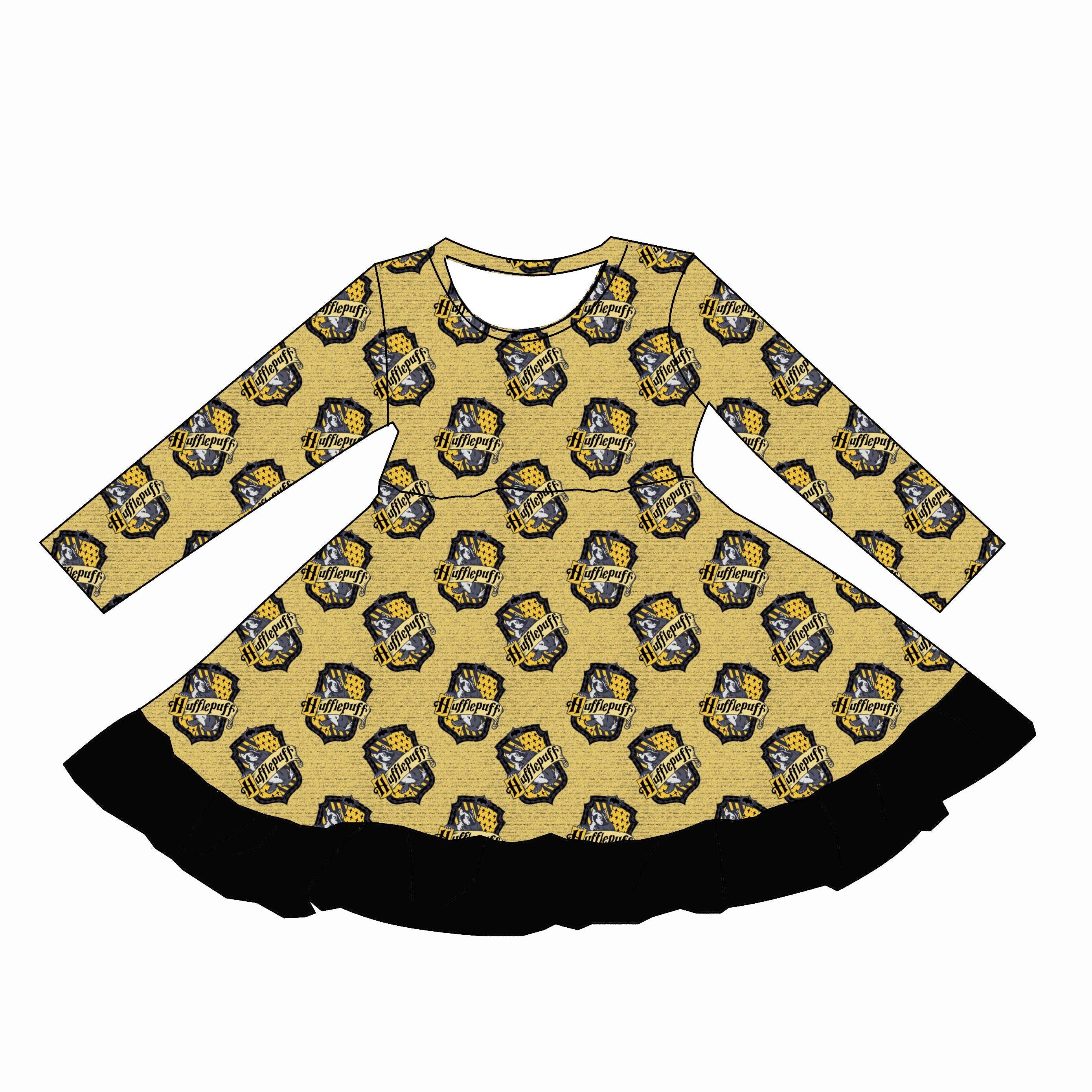 Hufflepuff (Dress) PRE-ORDER-Dresses-Elie’s Bows