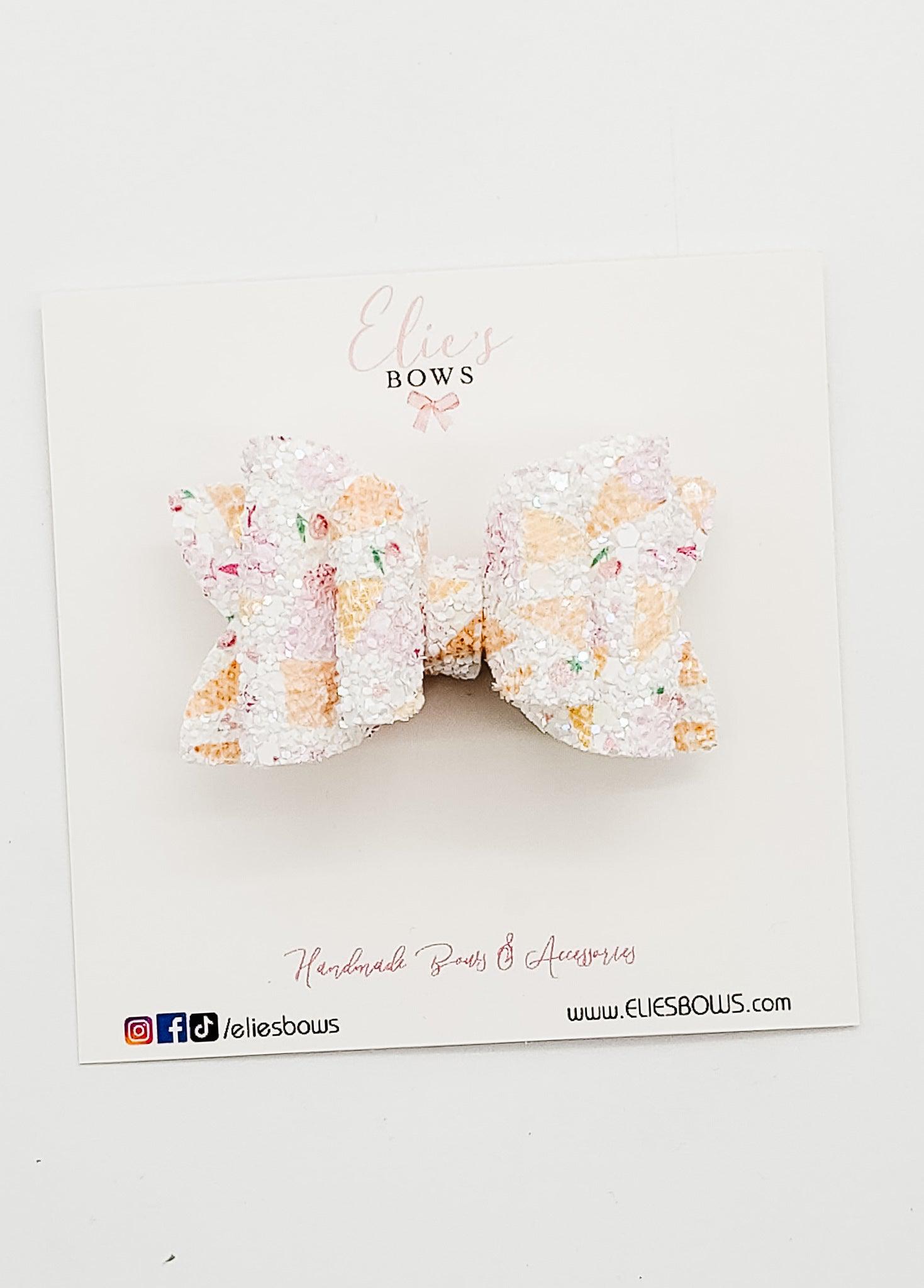 Ice Cream Glitter - 2.5"-Bows-Elie’s Bows