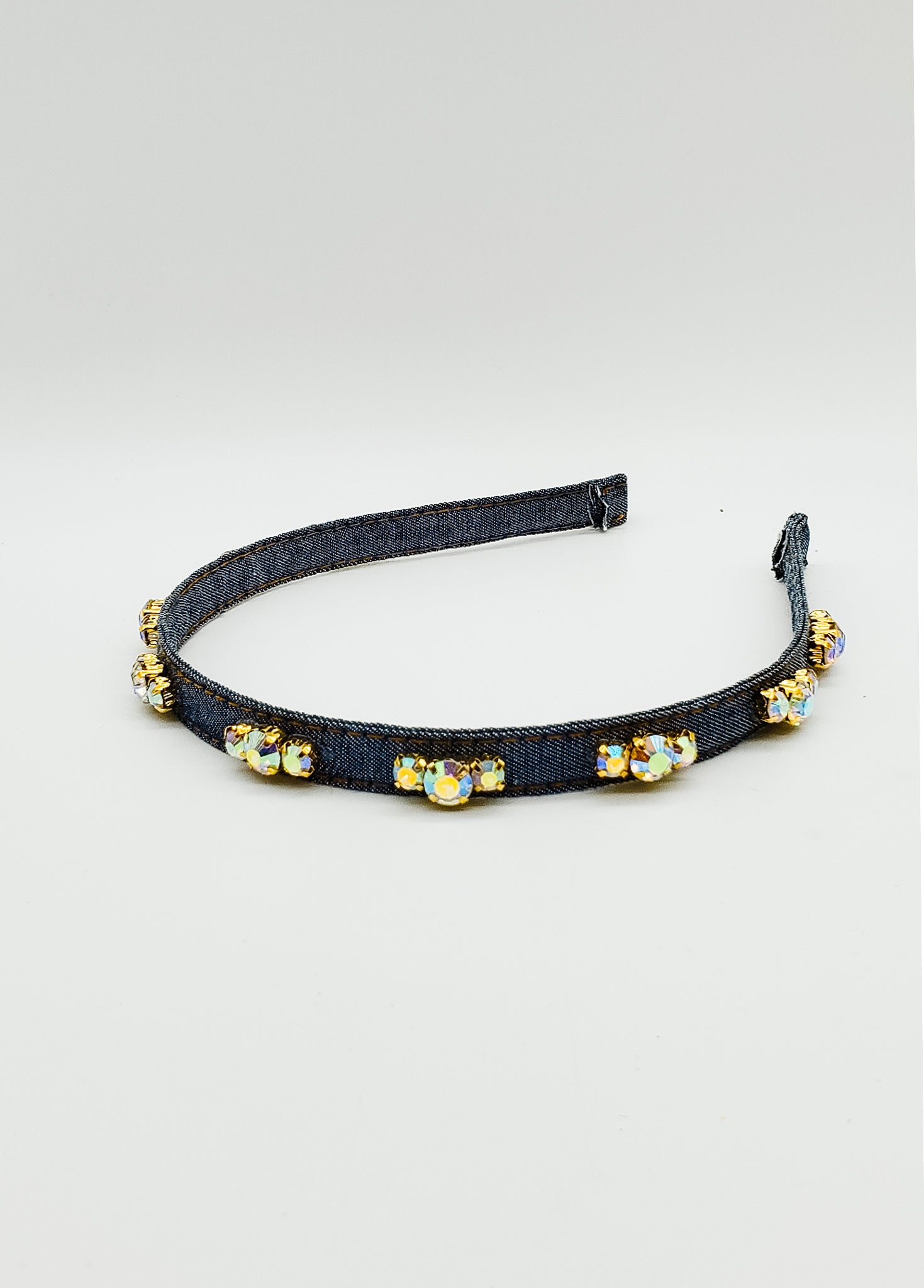 Jeans & Diamonds - Hard Headband-Headband-Elie’s Bows