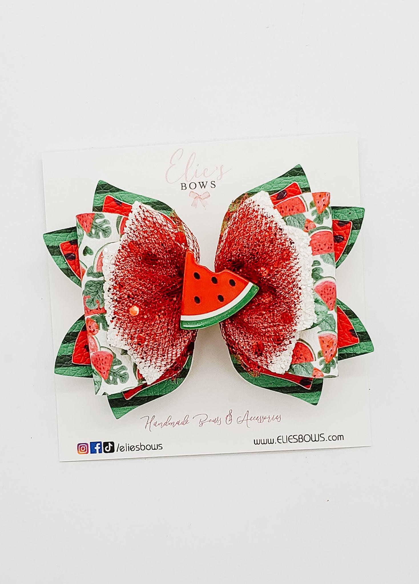 Juicy Watermelon - 3.5"-Bows-Elie’s Bows