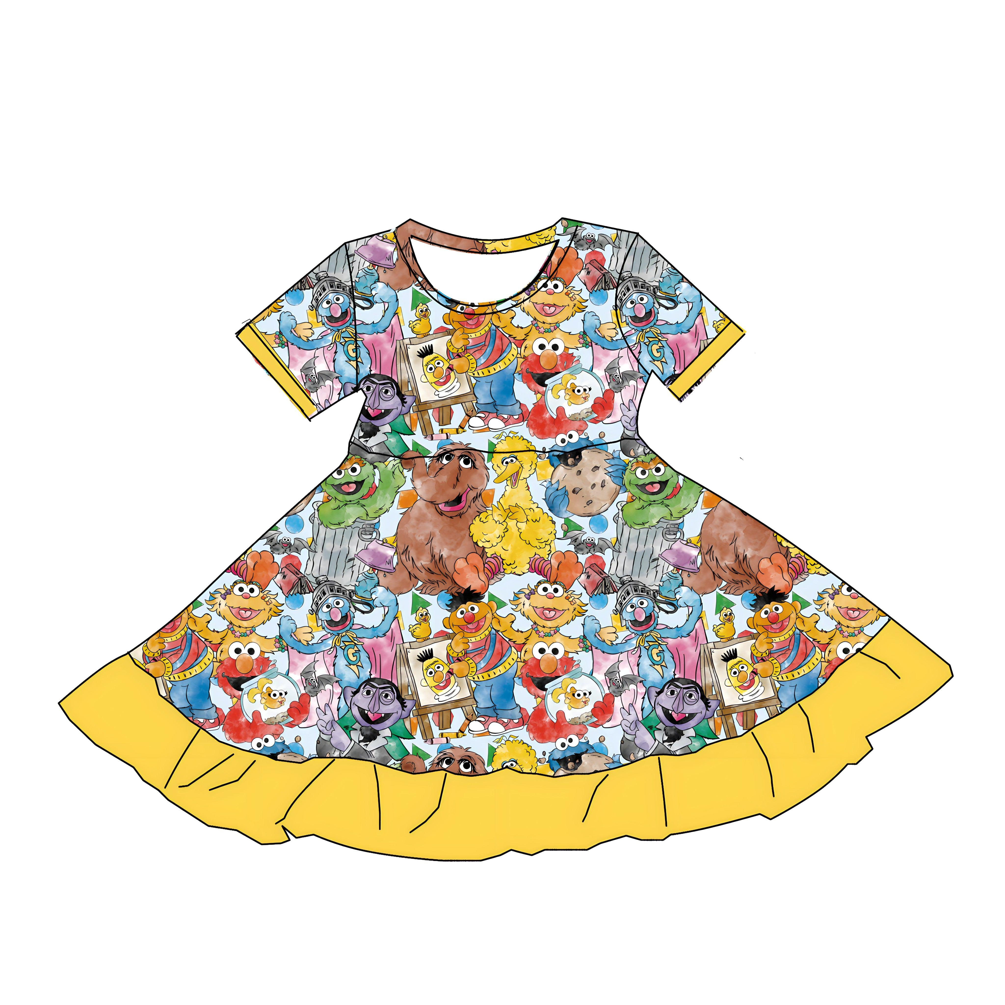 Learning Street (Short Sleeve Dress) PRE-ORDER-Dresses-Elie’s Bows