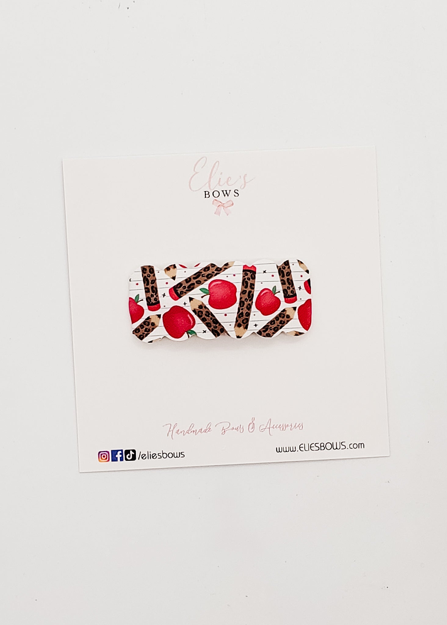 Leopard Pencils - Snap Clips - 2"-Snap Clips-Elie’s Bows