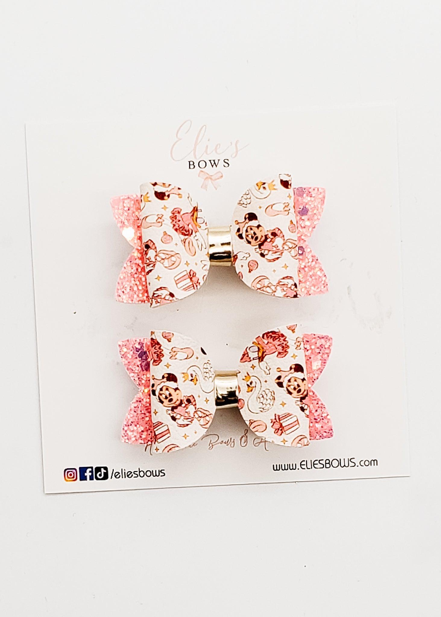 M Nutcracker Ballet - Pigtails - 2"-Pigtails-Elie’s Bows