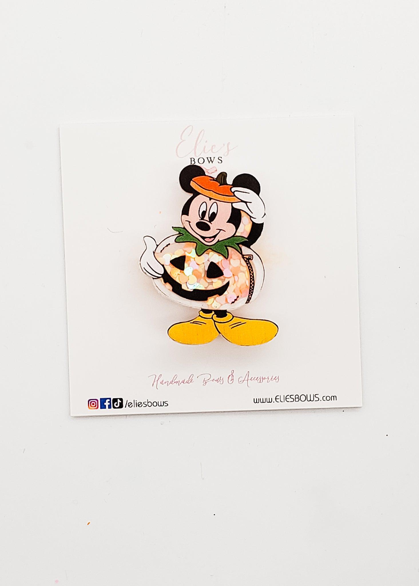 M. Pumpkin - Shaker Clip - 2"-Snap Clips-Elie’s Bows