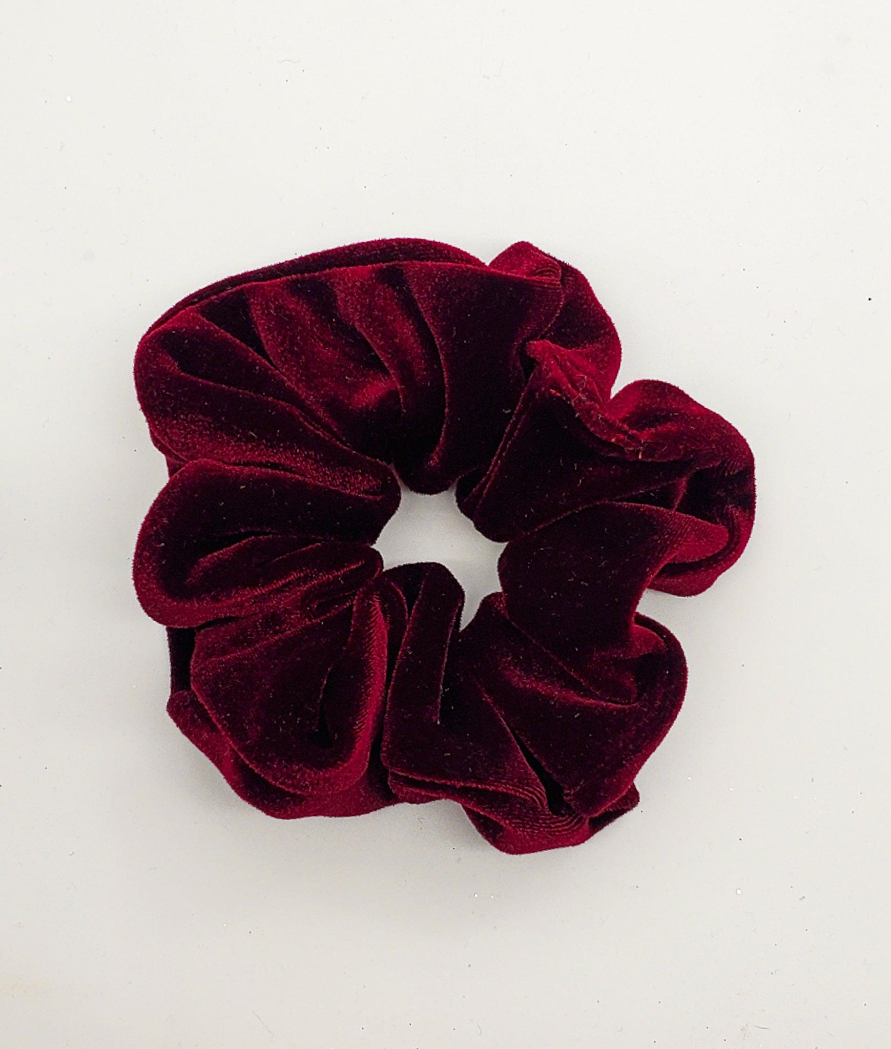 Merlot Velvet - XL Scrunchie-Scrunchie-Elie’s Bows