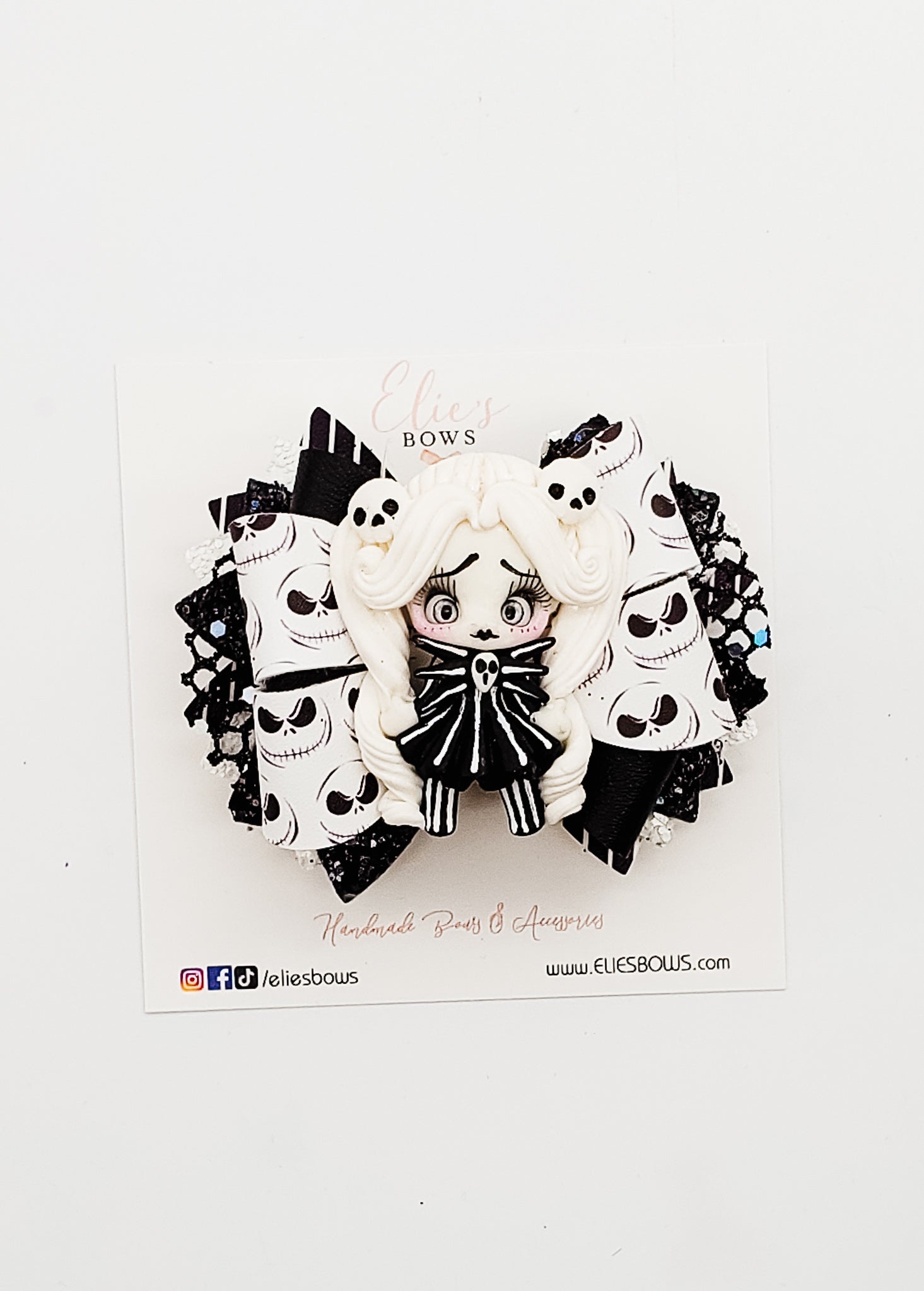 Miss Skellington - 3"-Bows-Elie’s Bows