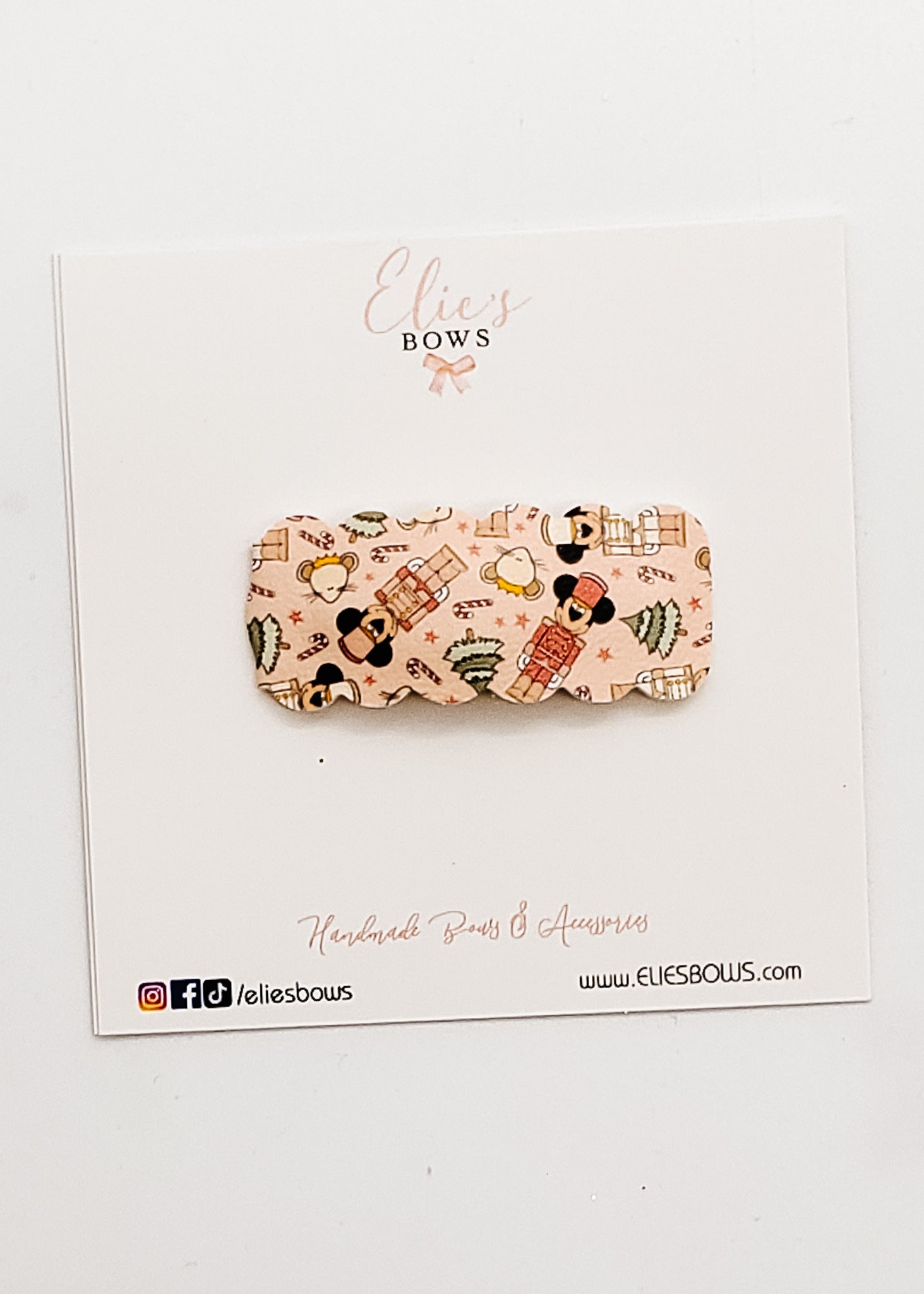 Mouse Nutcracker - Snap Clip - 2.5"-Snap Clips-Elie’s Bows