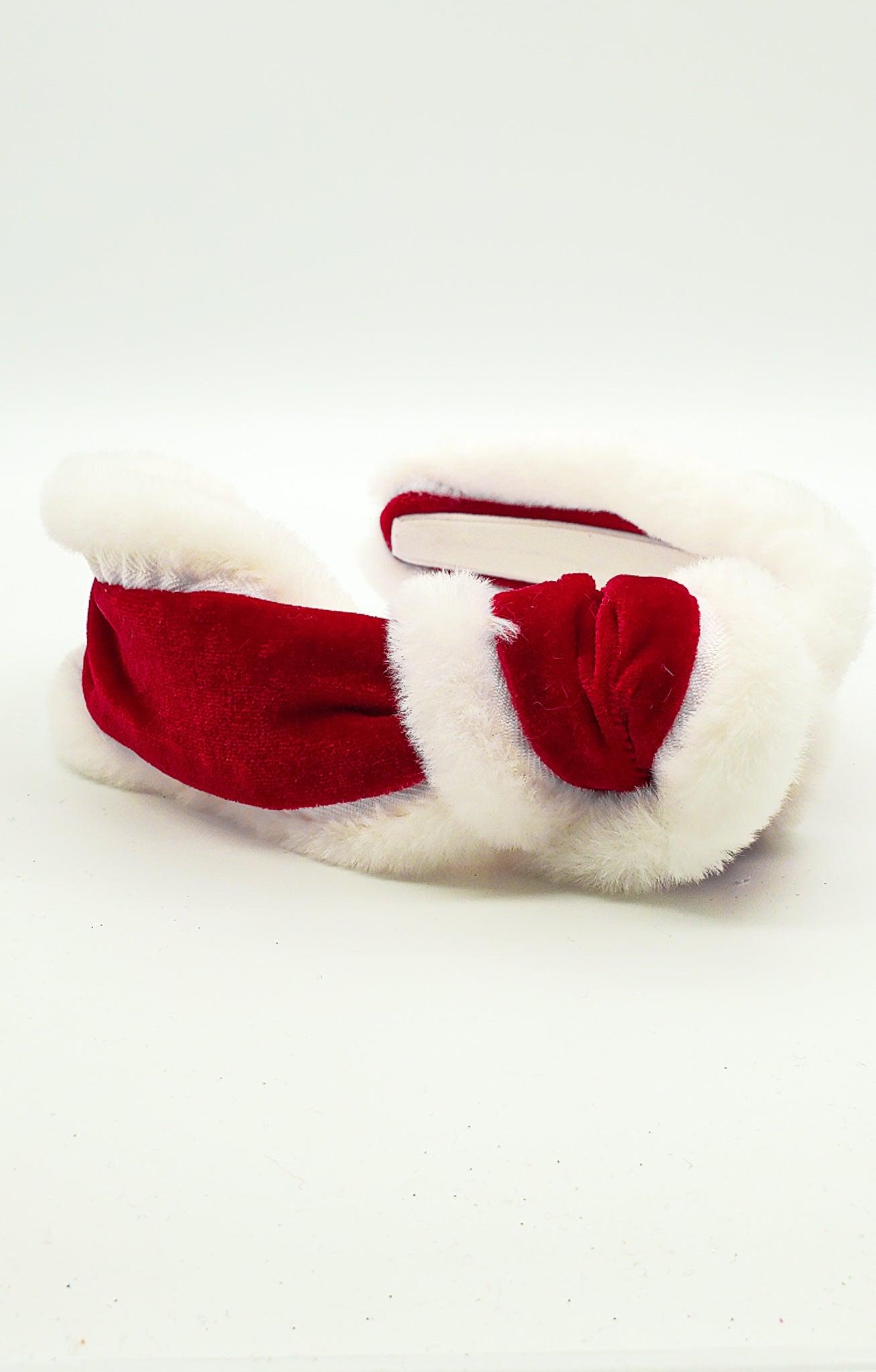 Mrs Clause - Hard Headband-Headband-Elie’s Bows