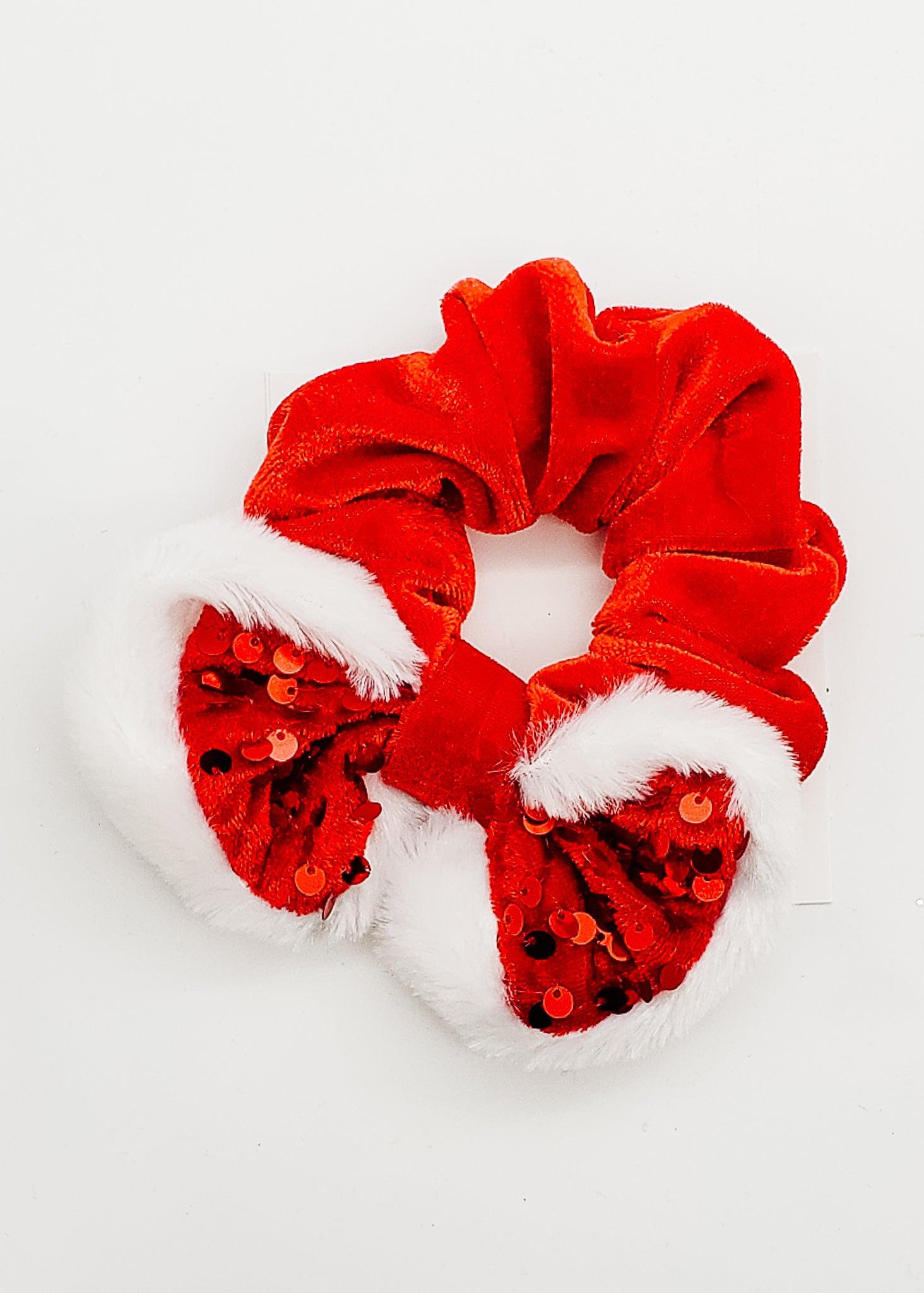 Mrs. Clause Sequence - Scrunchie-Scrunchie-Elie’s Bows