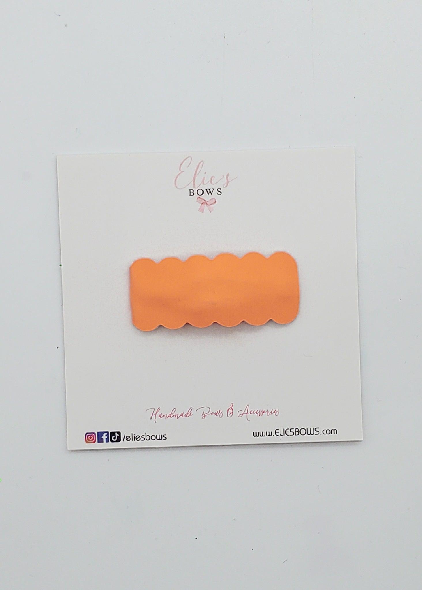 Orange (Glow in the Dark) - Snap Clips - 2"-Snap Clips-Elie’s Bows
