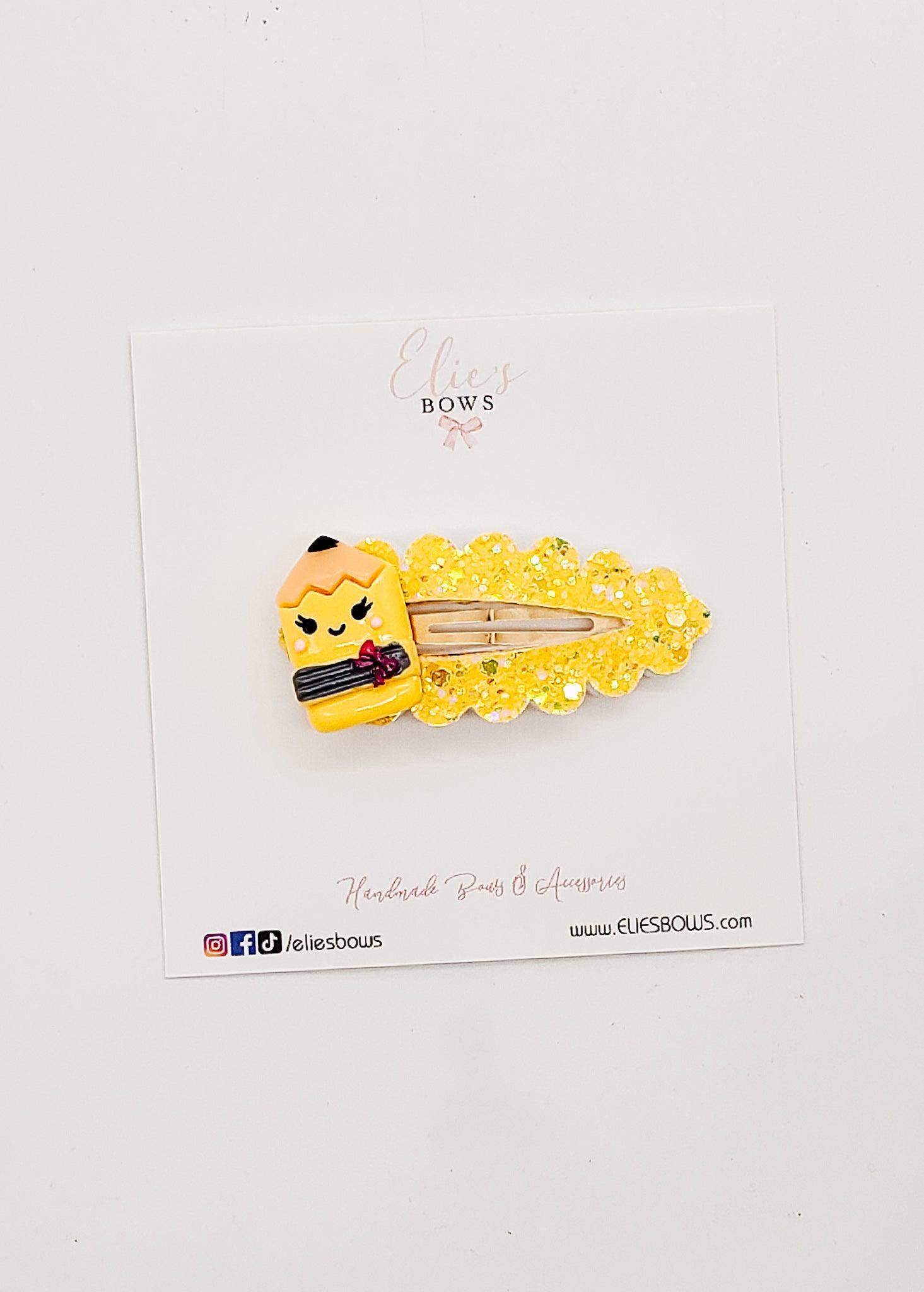 Pencil - Snap Clips - 2.5"-Snap Clips-Elie’s Bows