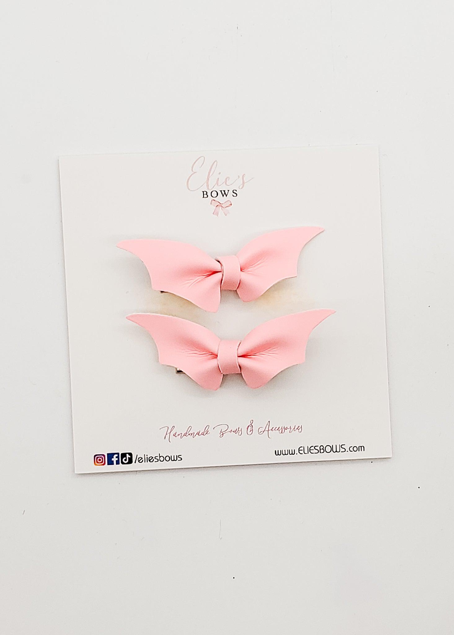 Pink (Glow in the dark) - Pigtails - 2.3"-Pigtails-Elie’s Bows