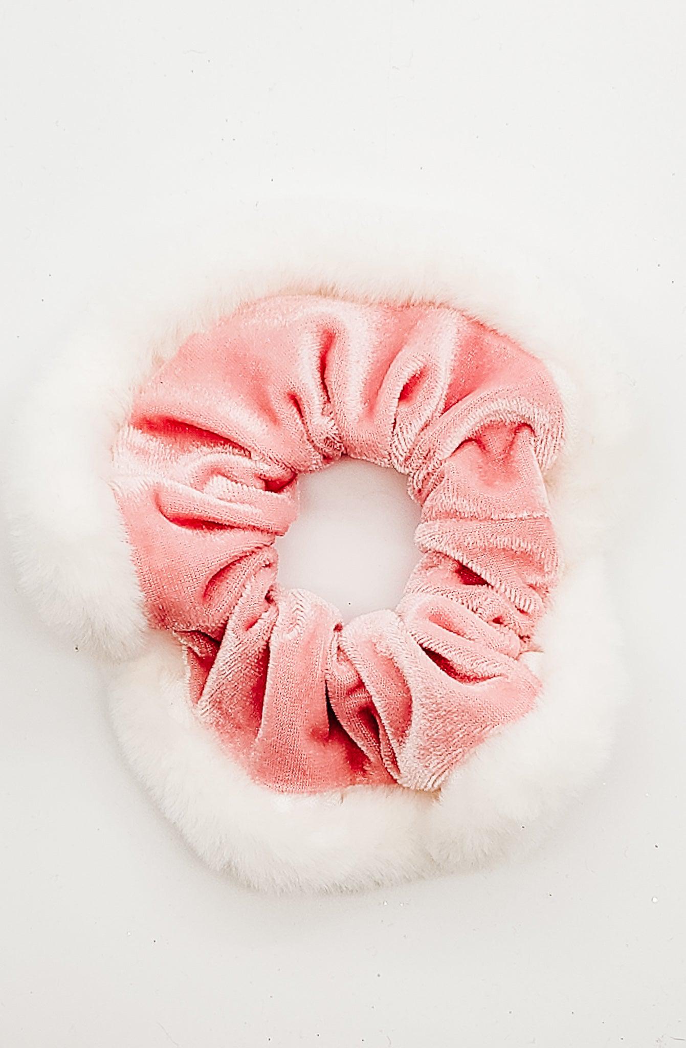 Pink Santa - Scrunchie-Scrunchie-Elie’s Bows