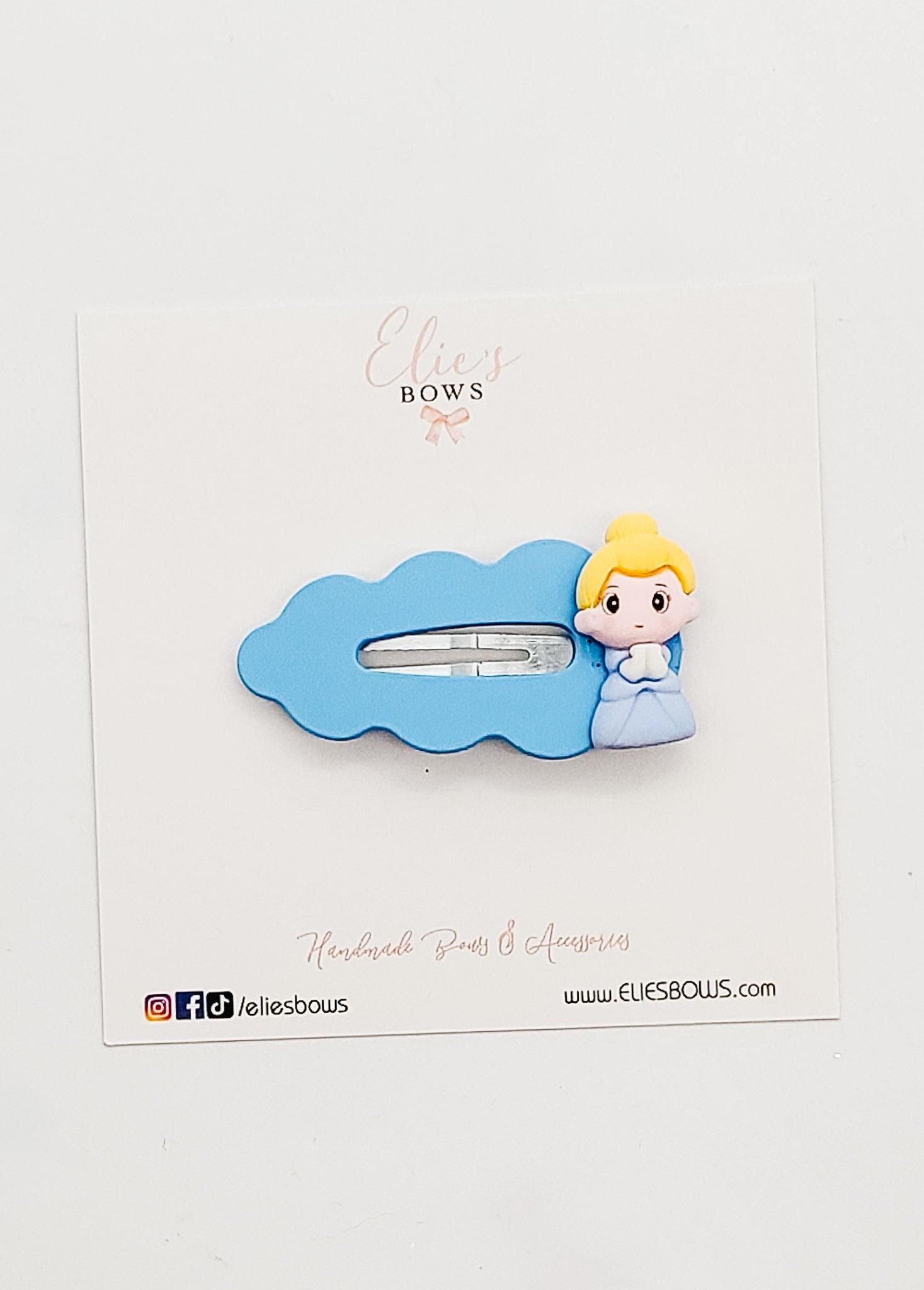 Princess Glass Shoe (opening on left side ONLY) - Snap Clips - 2.5"-Snap Clips-Elie’s Bows
