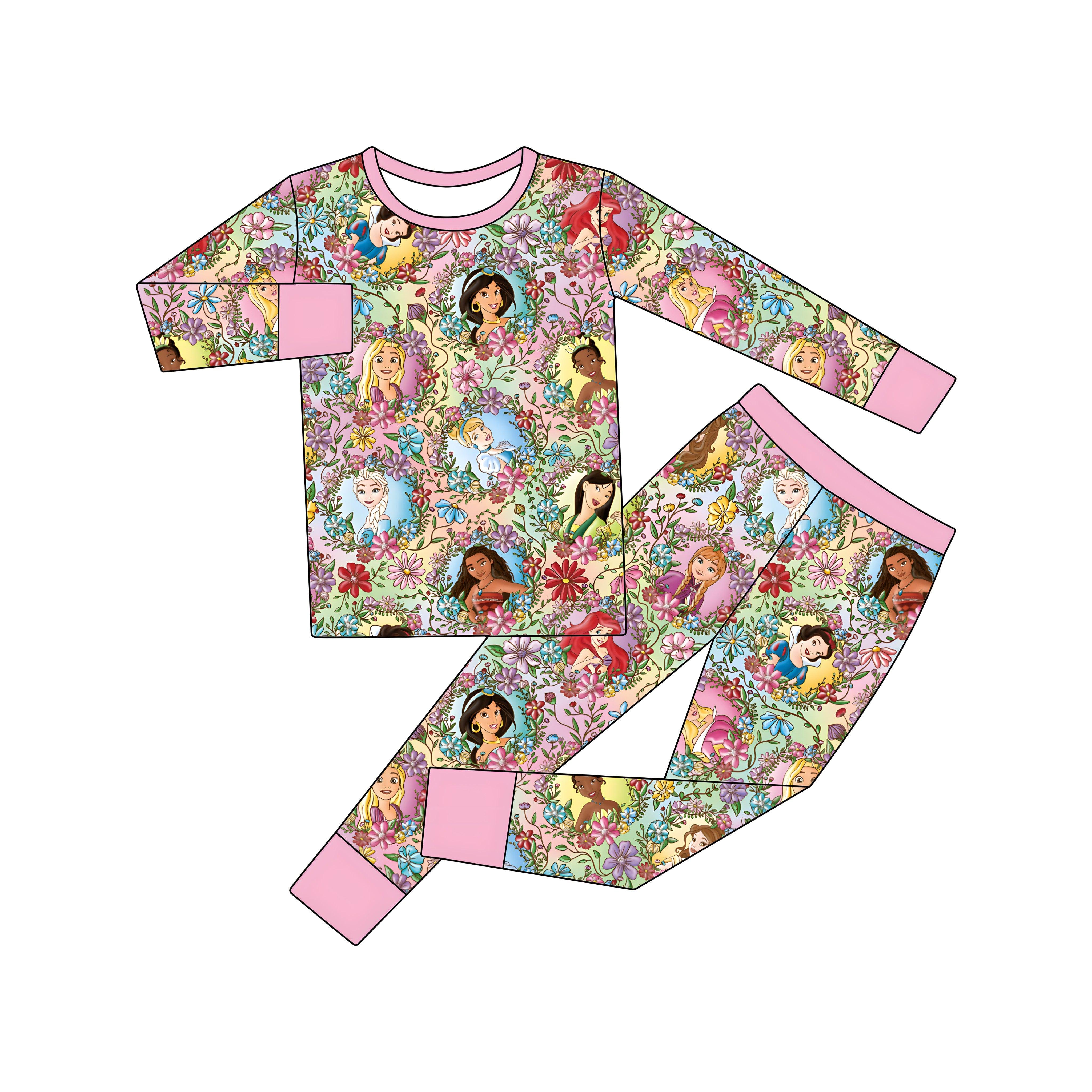 Princess (Two Piece Pjs) PRE-ORDER-pyjamas-Elie’s Bows