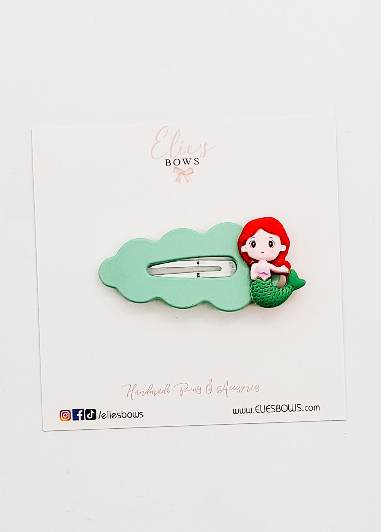 Princess Under the Sea (opening on left side ONLY) - Snap Clips - 2.5"-Snap Clips-Elie’s Bows