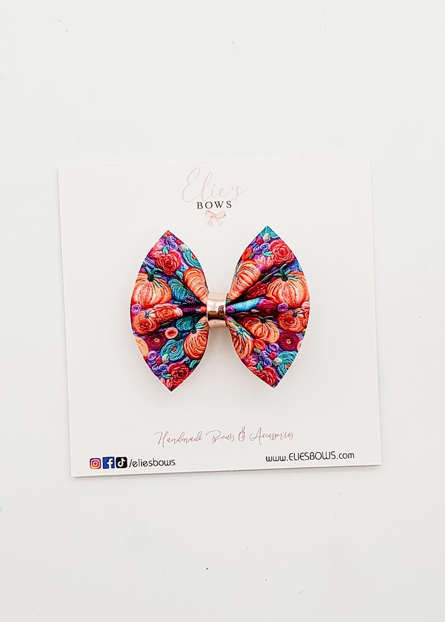 Pumpkin Season - Pixie Bow - 2"-Bows-Elie’s Bows