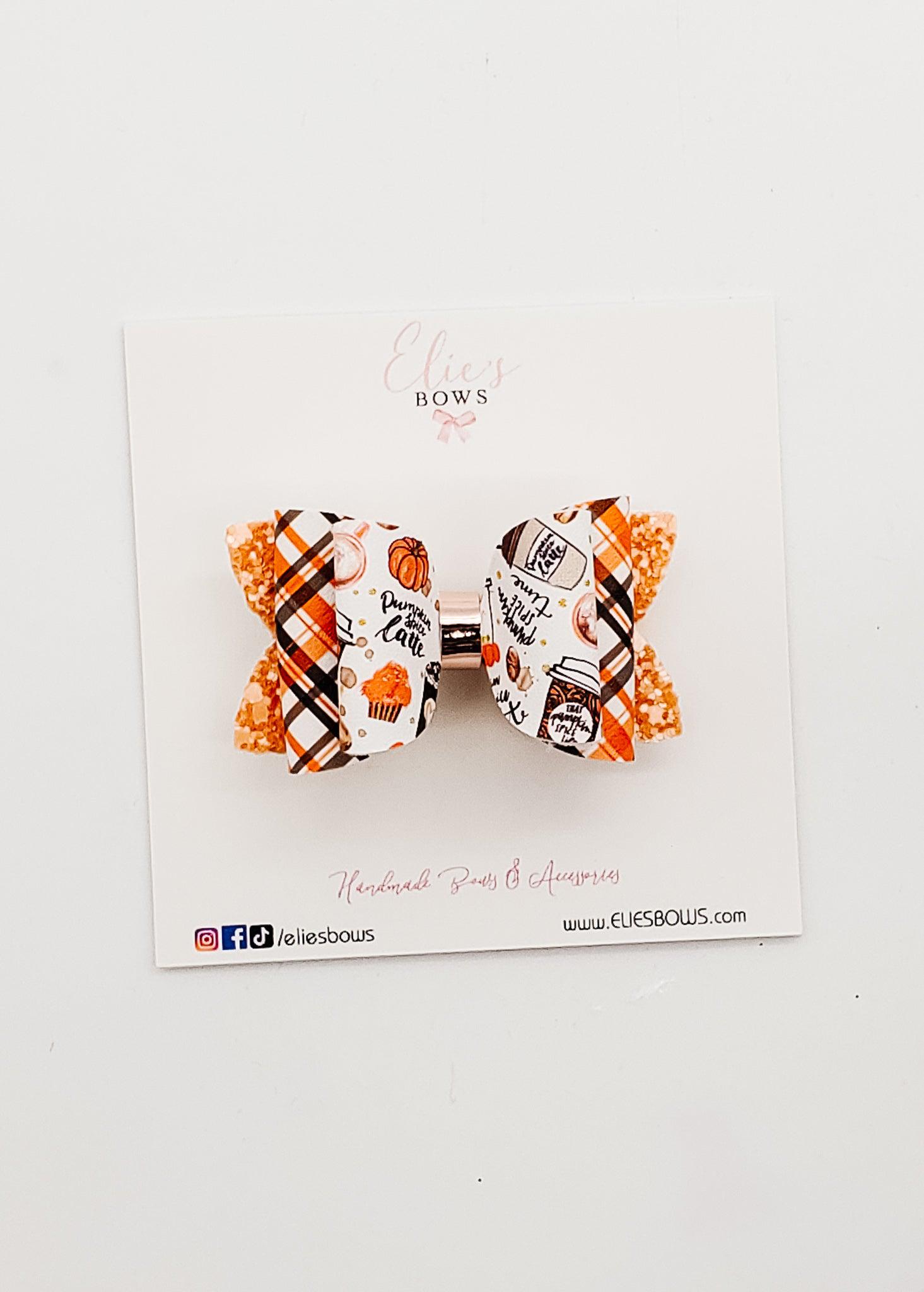 Pumpkin Spice Latte - 2.5"-Bows-Elie’s Bows