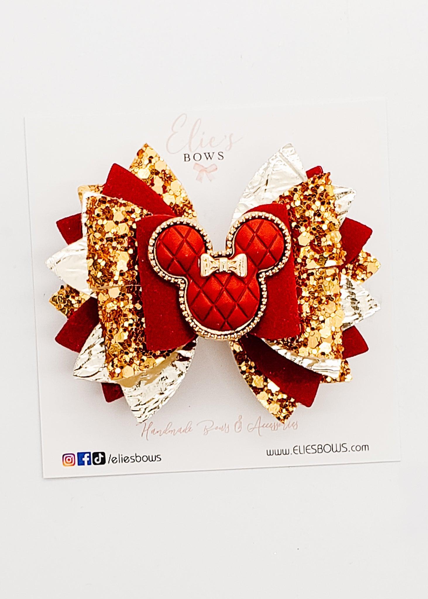 Red Chic M. - 3.5"-Bows-Elie’s Bows