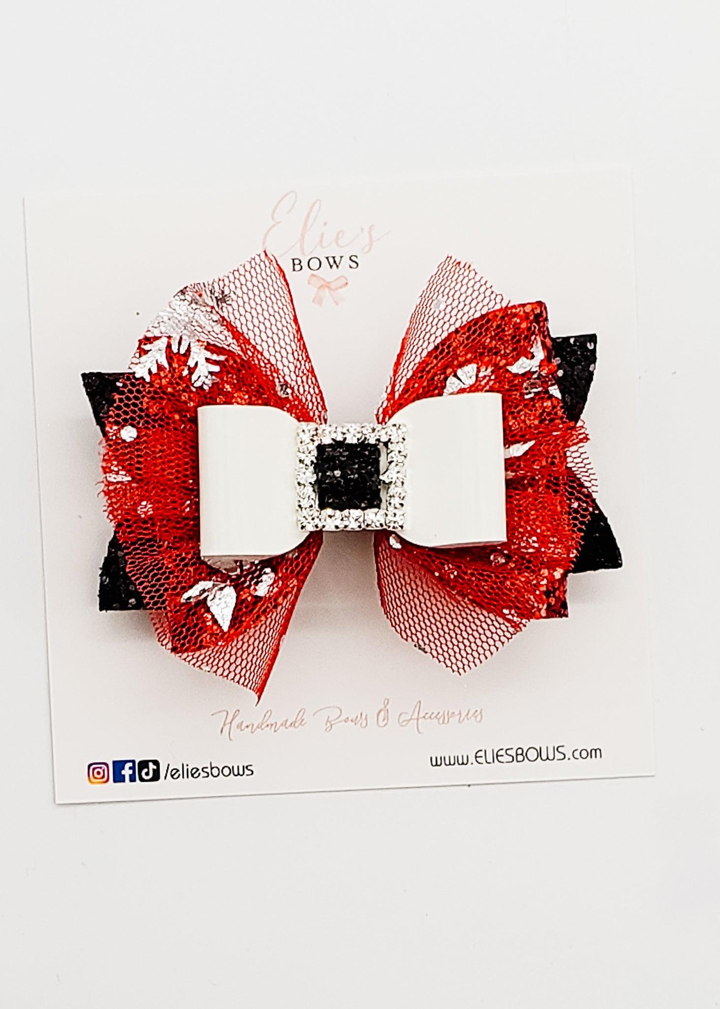 Red Santa - 3"-Bows-Elie’s Bows