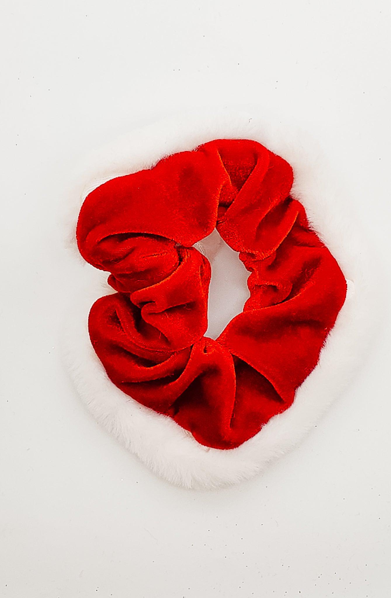 Red Santa - Scrunchie-Scrunchie-Elie’s Bows