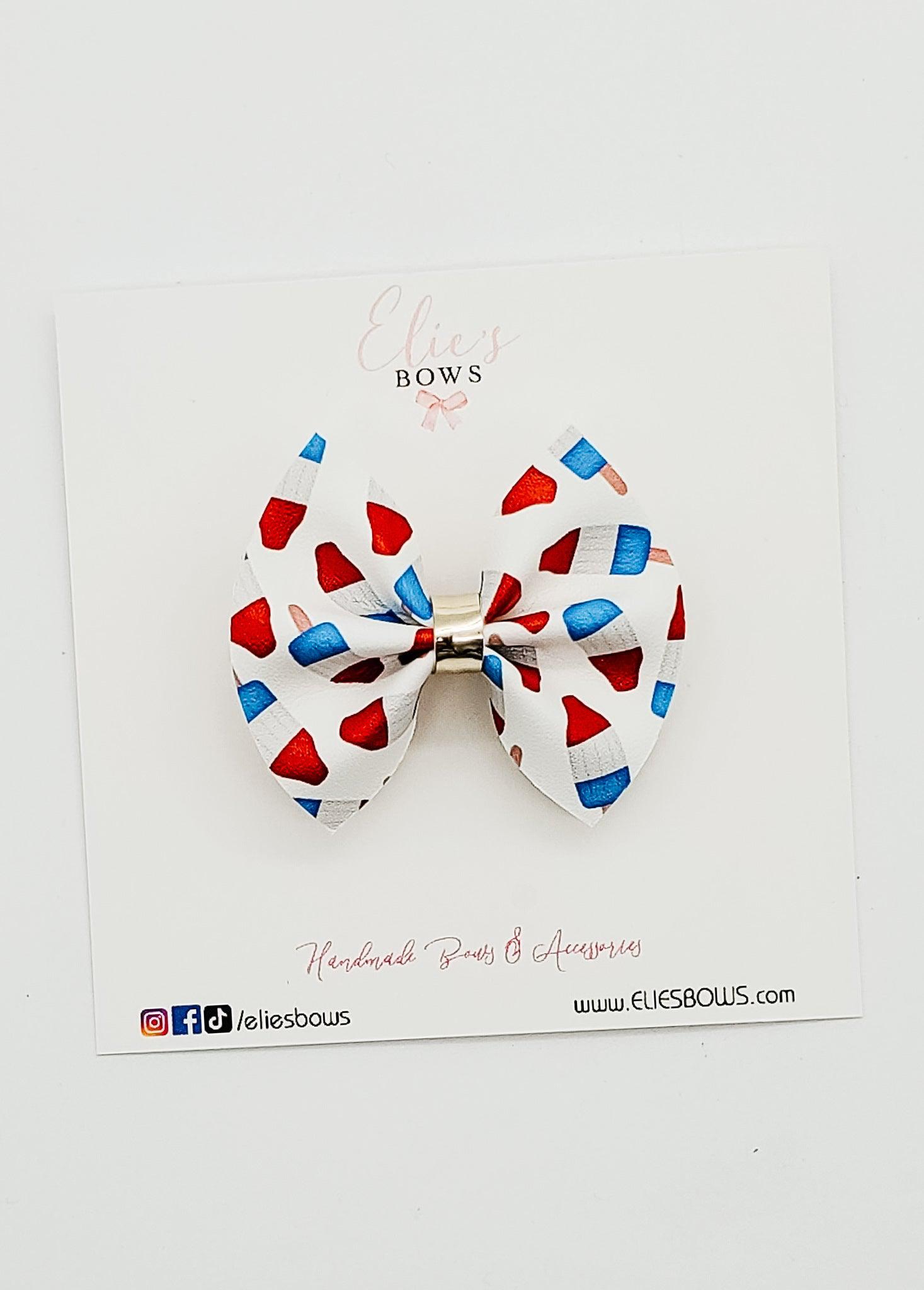 Rocket Pop - Pixie Bow - 2"-Bows-Elie’s Bows
